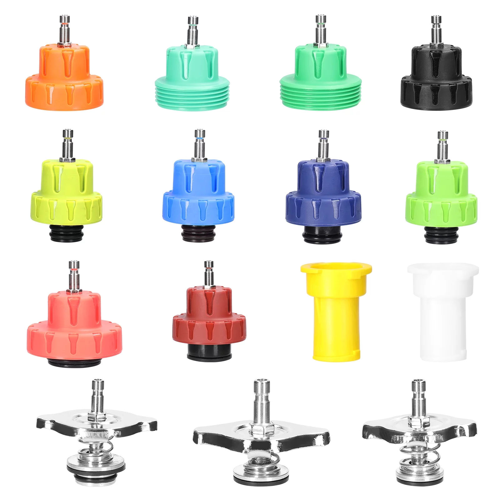 Universal Car Tanks Leak Detection Automotive Leakage Detector Tool Radiator Water Pressure Tester Auto Air Conditioning Cooling Coolant Purge Tool Kit