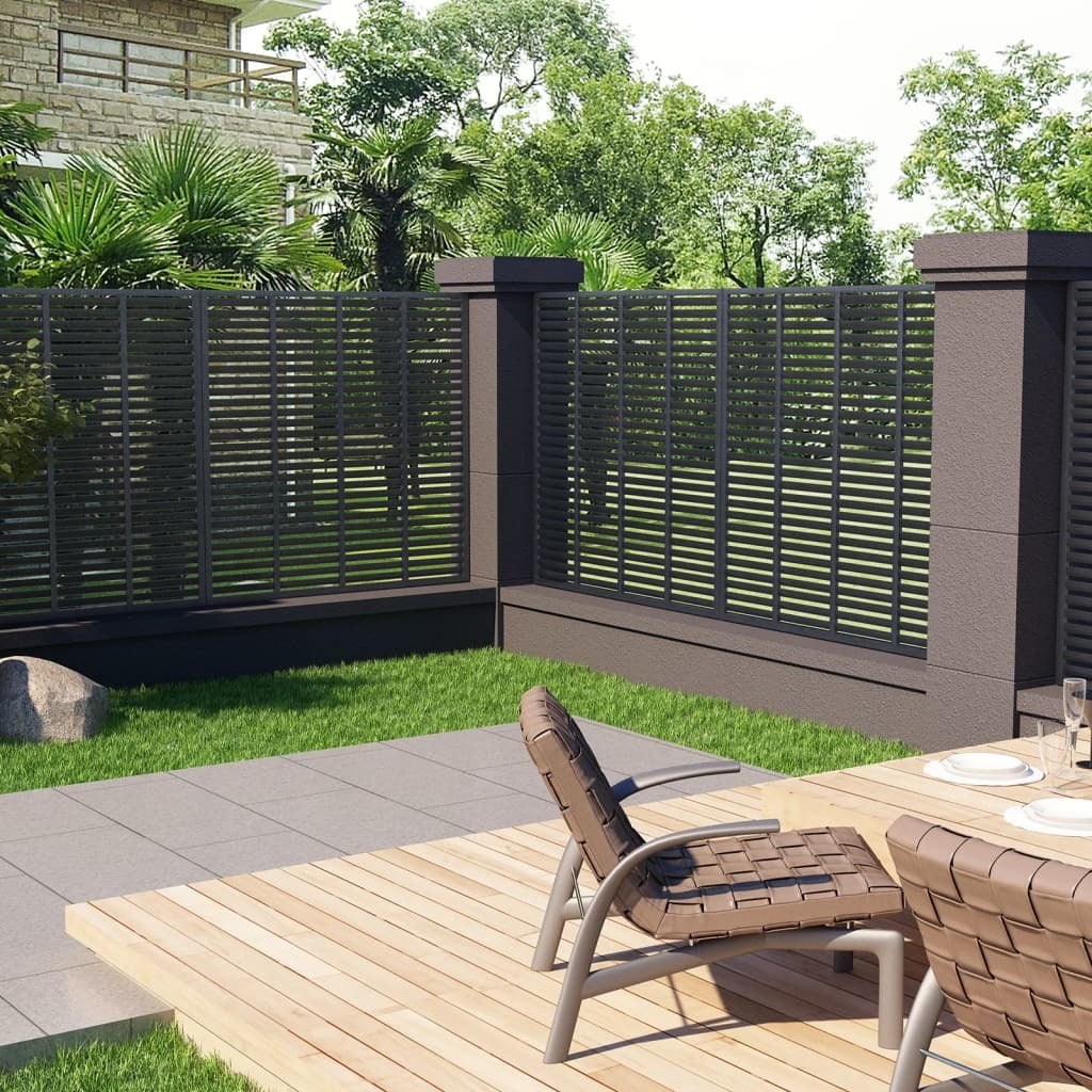 vidaXL Louver Fence WPC 70.9