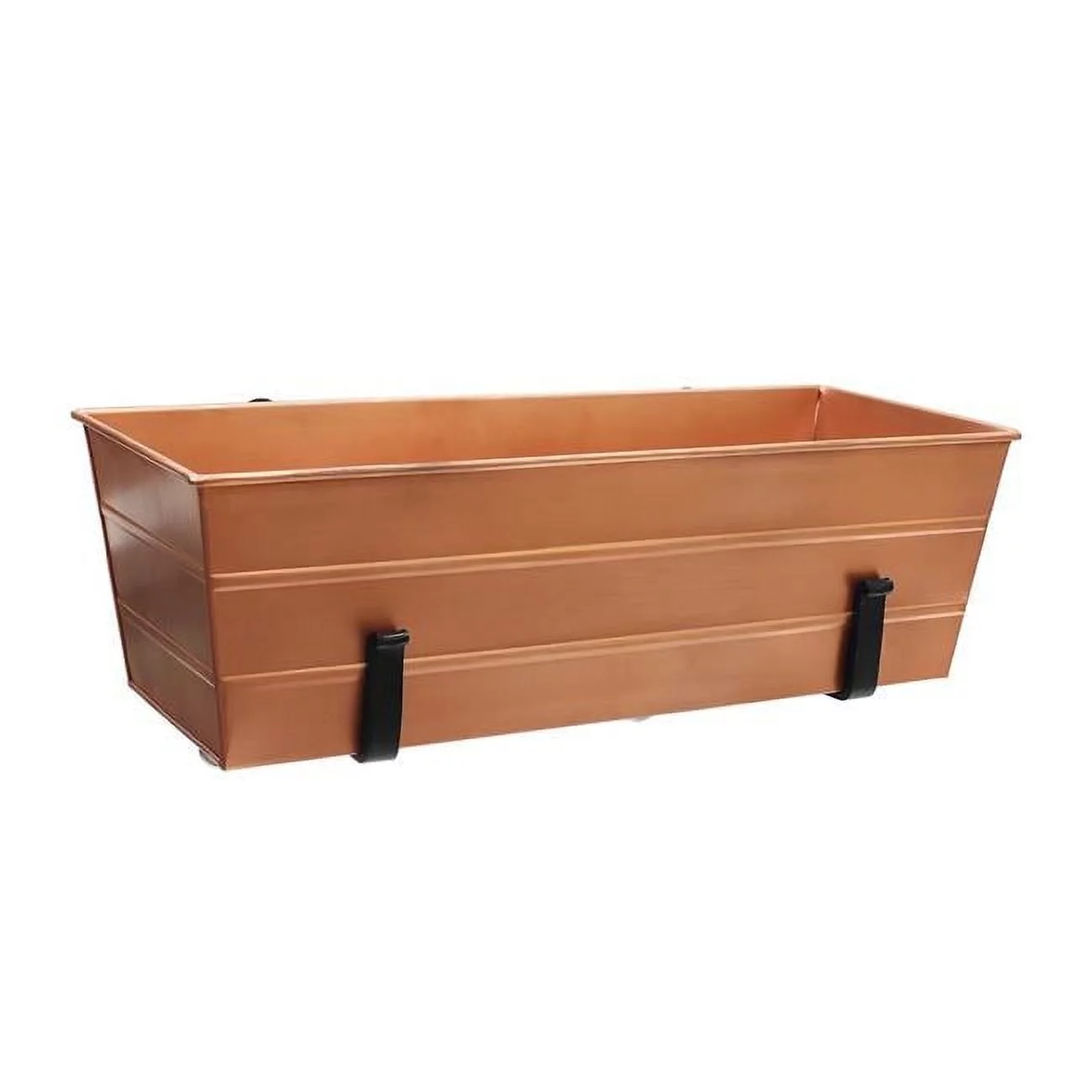24 in. Flower Box with Clamp-on Brackets, Medium