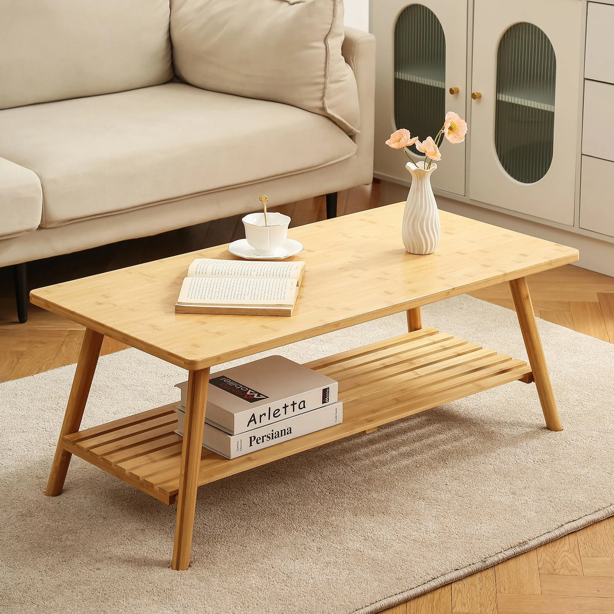 Folding Bamboo Coffee Table