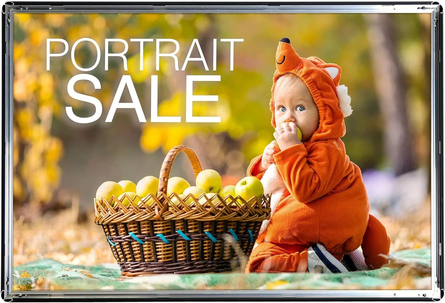 Aluminum Snap Frame, Front Loading Pictures Frame, 24