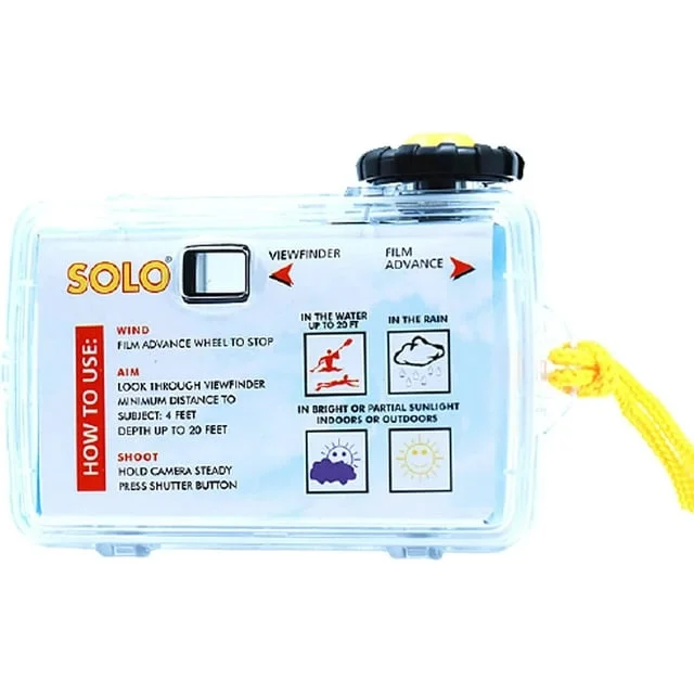 Waterproof Disposable Camera Single Use 35mm Film - 400 Speed, 27 Exposures (4 Pack)