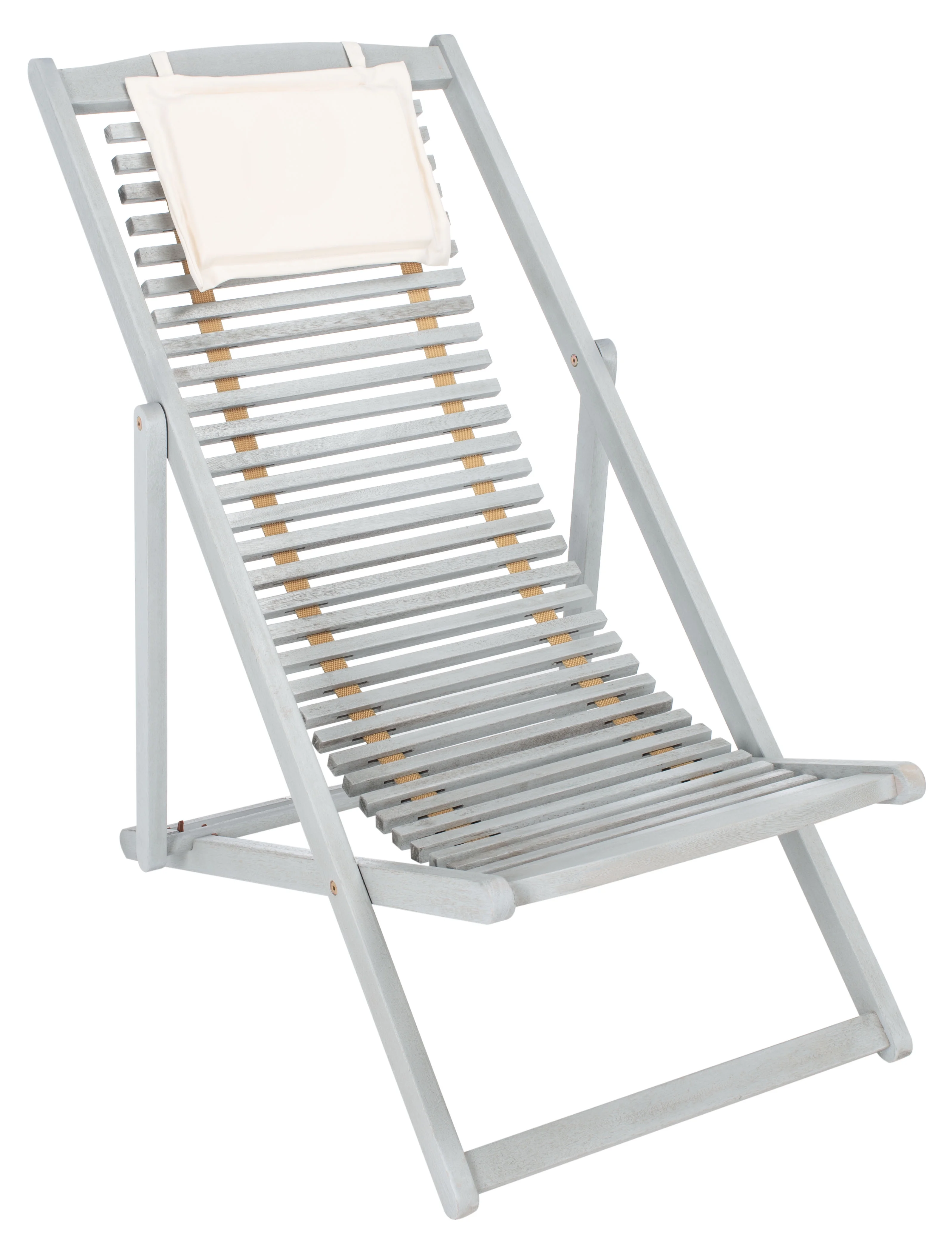 SAFAVIEH Rendi Relax Chair With Pillow, Grey/Beige, Set of 2