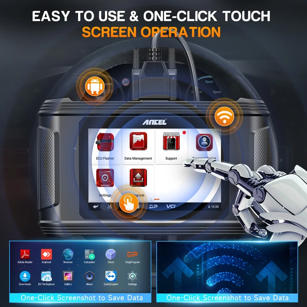 ANCEL EC500 Automotive ECU Cloning ECM System Module