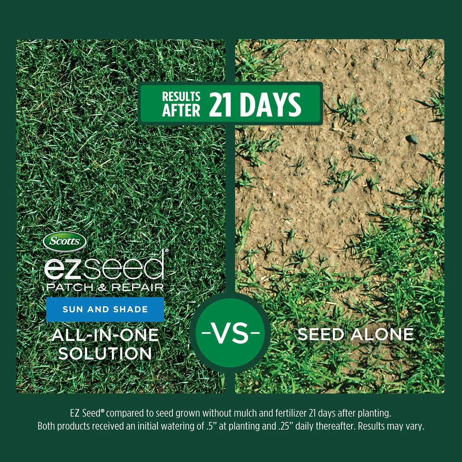 Scotts EZ Seed Patch & Repair Sun and Shade: Seeds up to 225 sq. ft, 2-Pack, 10 lb.