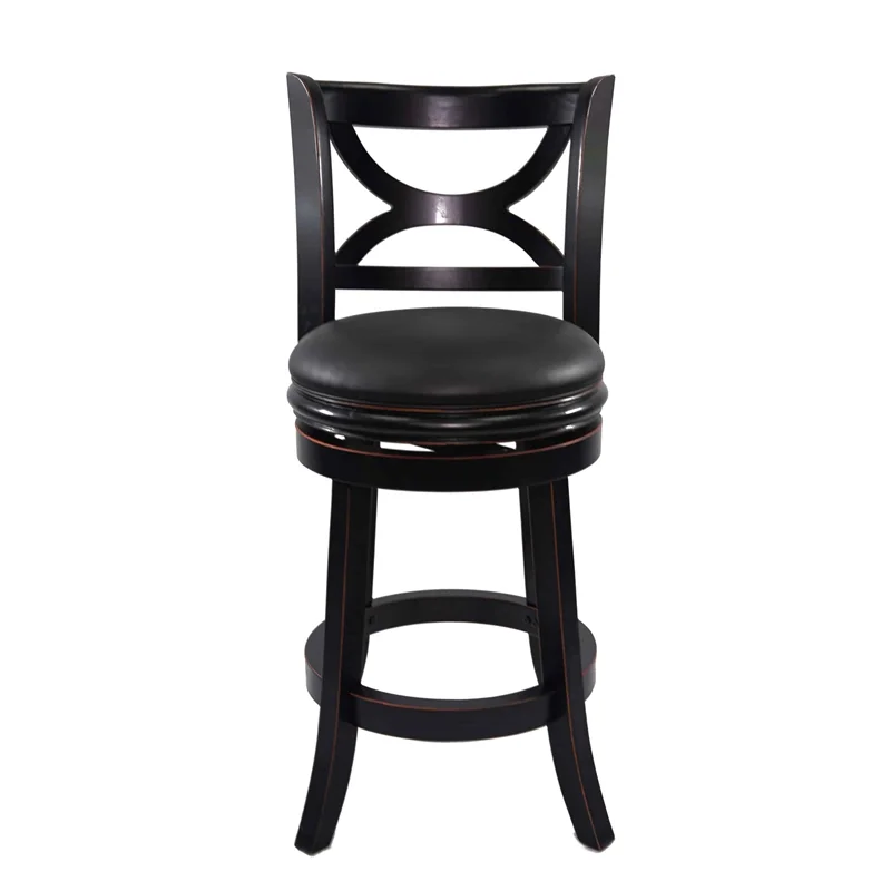 Boraam Florence Counter Height Swivel Counter Stool - Black Sandthru Finish