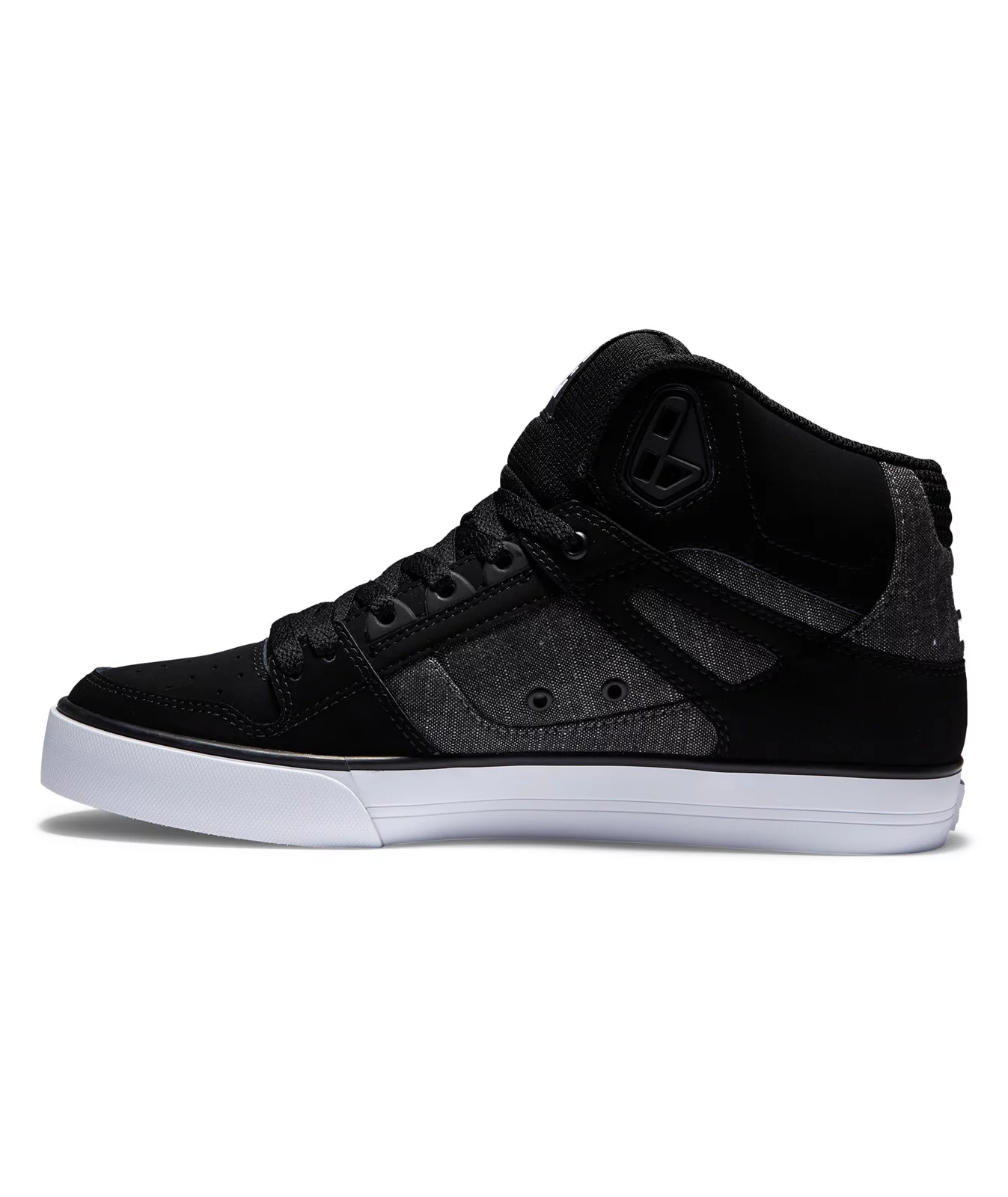 DC Shoes Mens Pure High-Top Shoes Black/Battleship - ADYS400043-BTT 13 BLACK/BATTLESHIP