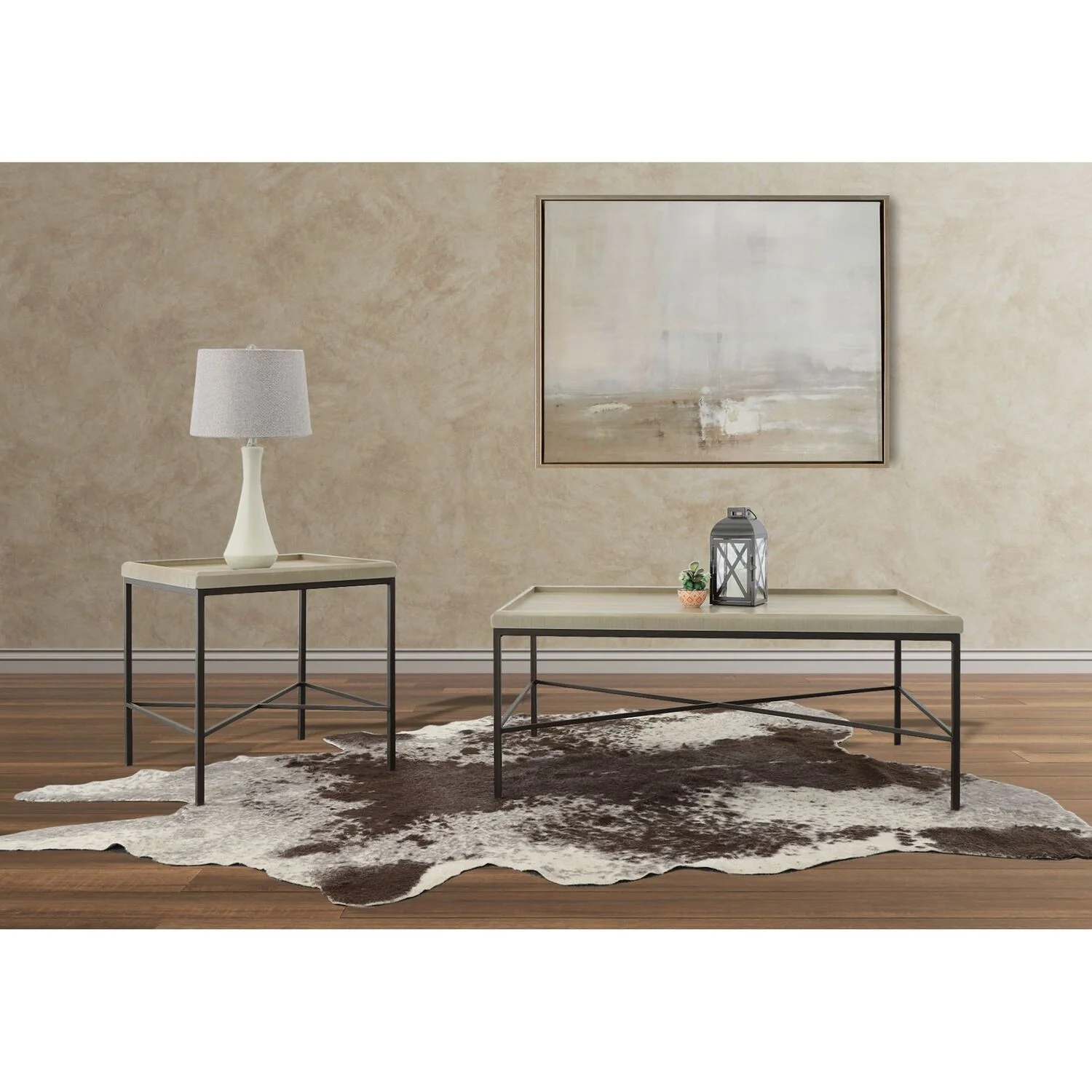 Picket House Furnishings Emitt 2PC Occasional Set in Natural