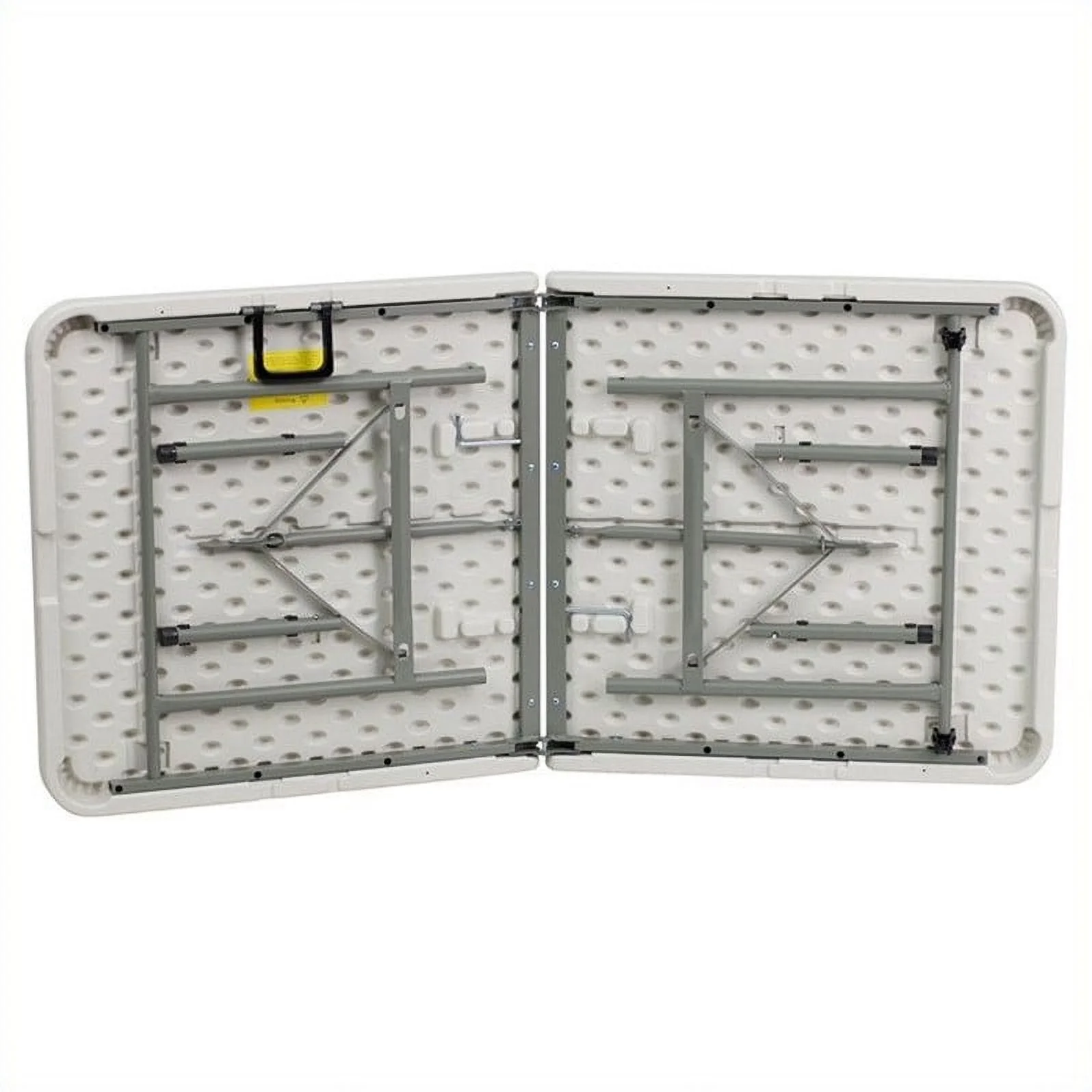 Bowery Hill Inch Bi-fold Folding Table in White