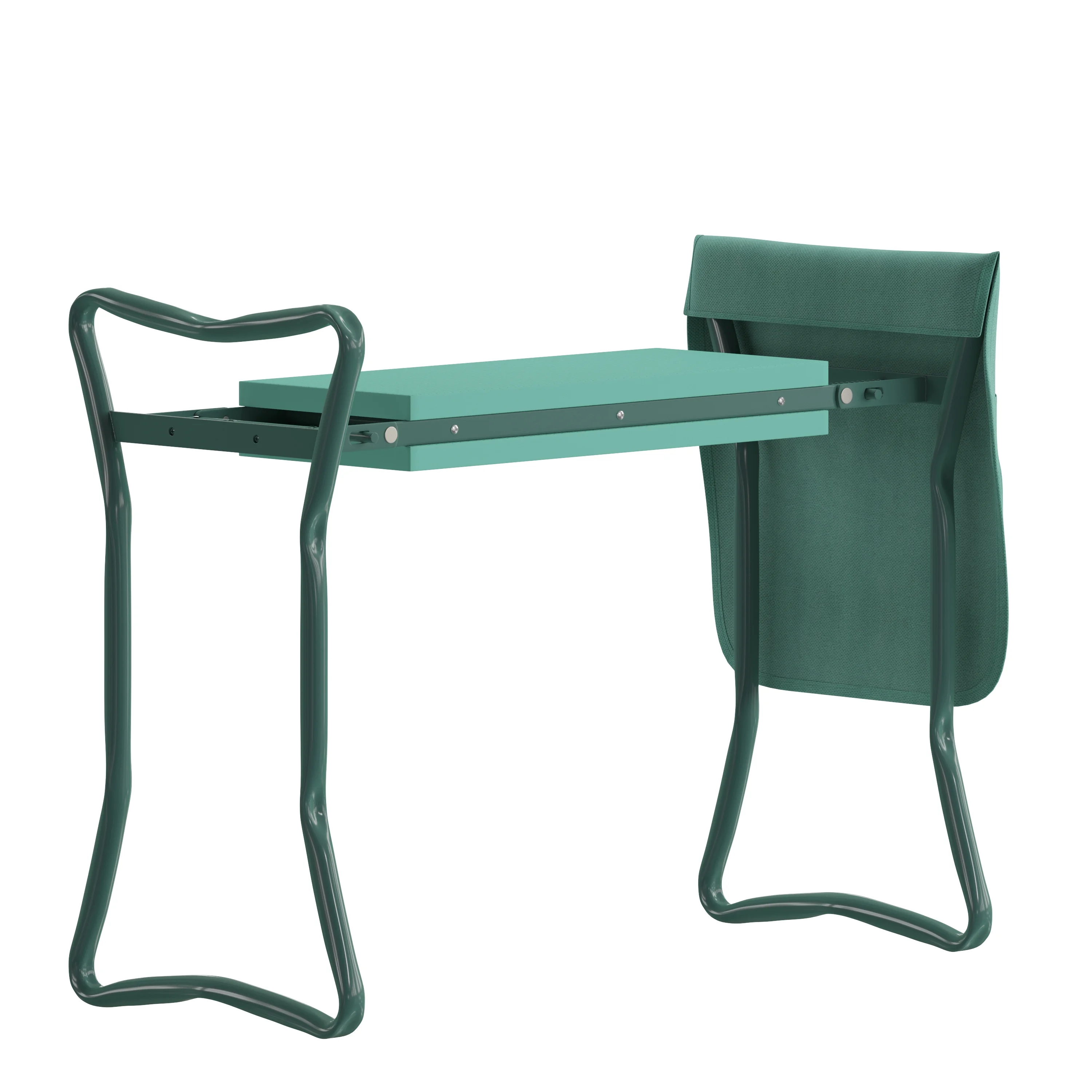 Flash Furniture Assisi Green Foldable Padded Garden Kneeler