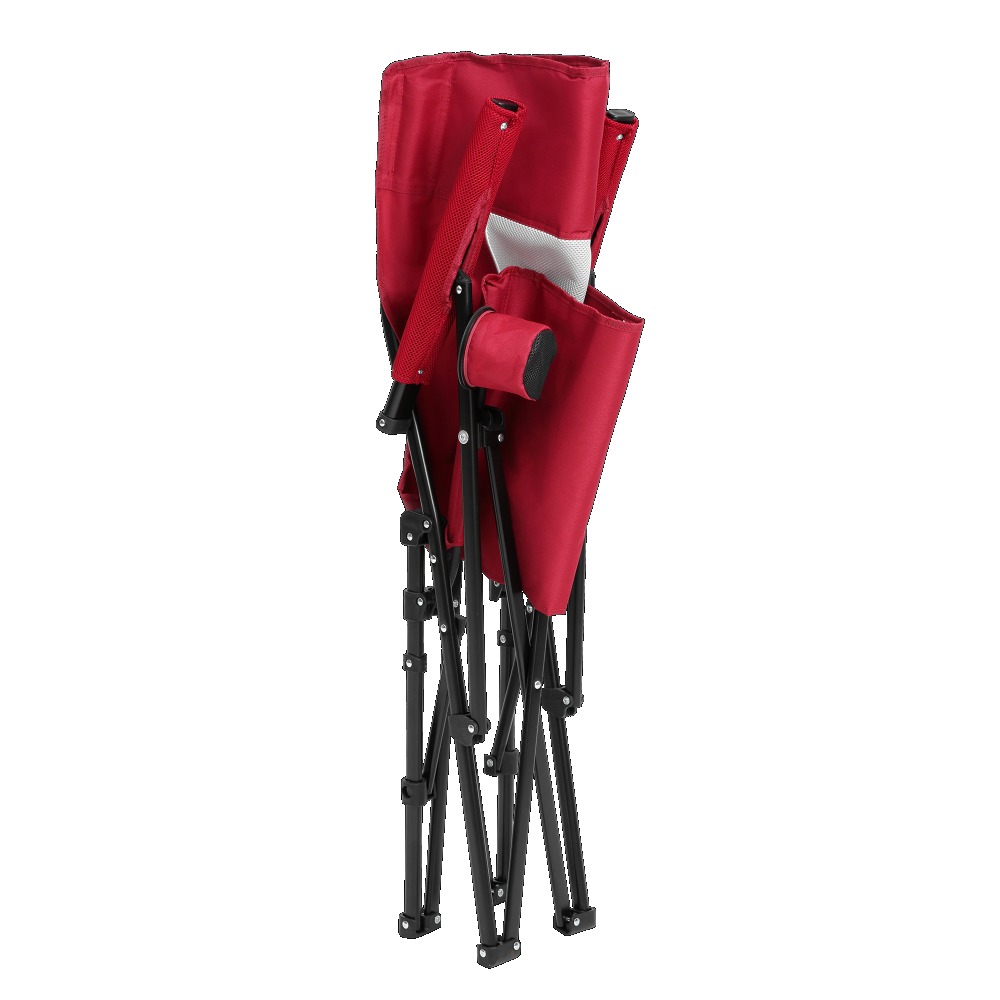 steel folding chair  red