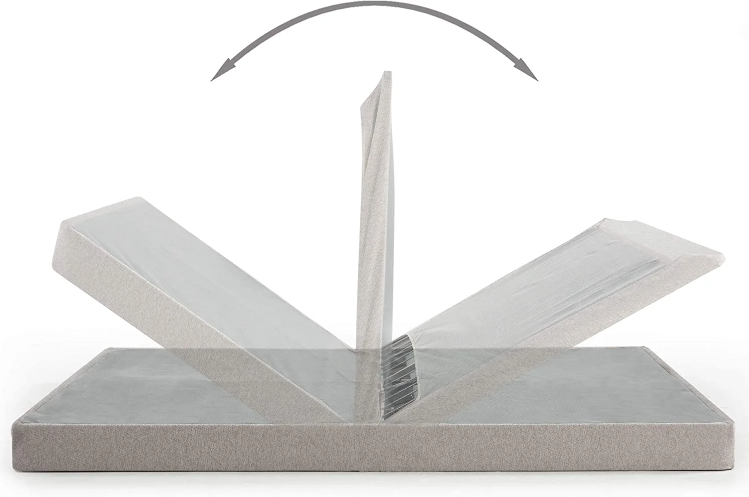 YANRUI No Assembly Metal Box Spring / 5 Inch Mattress Foundation / Sturdy Metal Structure, Full