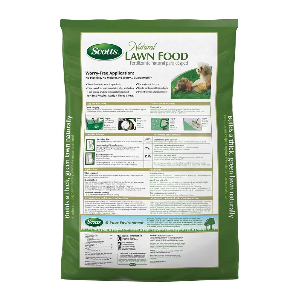 Scotts 29.50 lb. 4,000 sq. ft. Natural Lawn Food