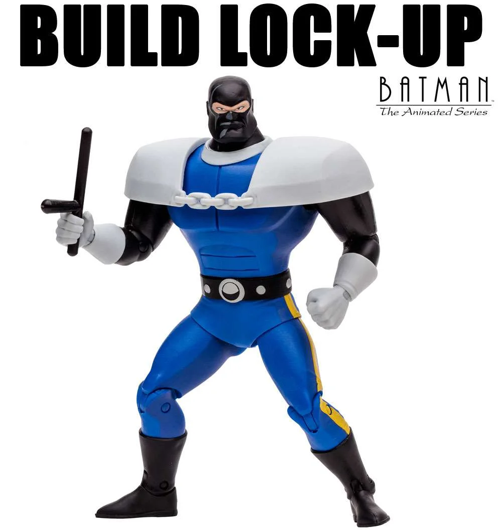 McFarlane DC Lock-Up Series Batman, James Gordon, Riddler & Joker Set of 4 Action Figures