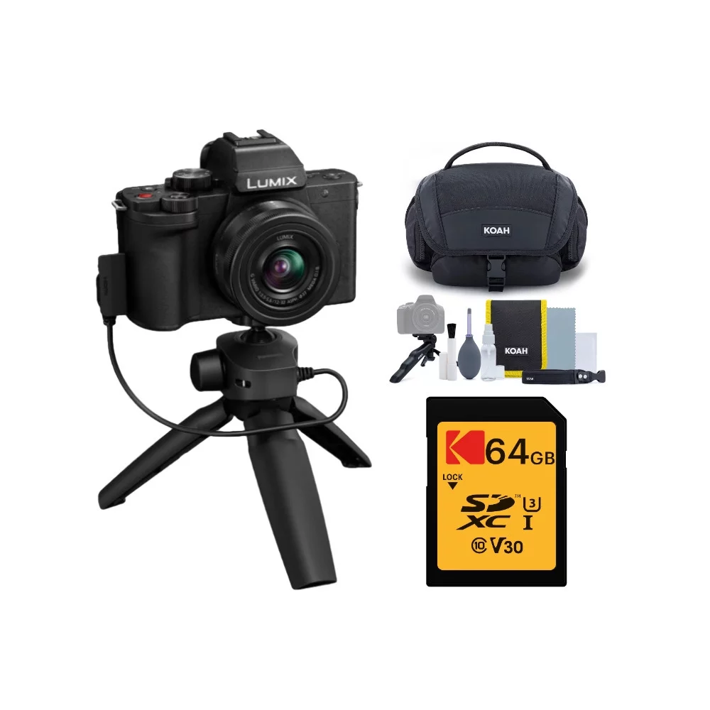 Panasonic LUMIX G100 4K Mirrorless Vlogging Kit with 12-32mm Lens Bundle