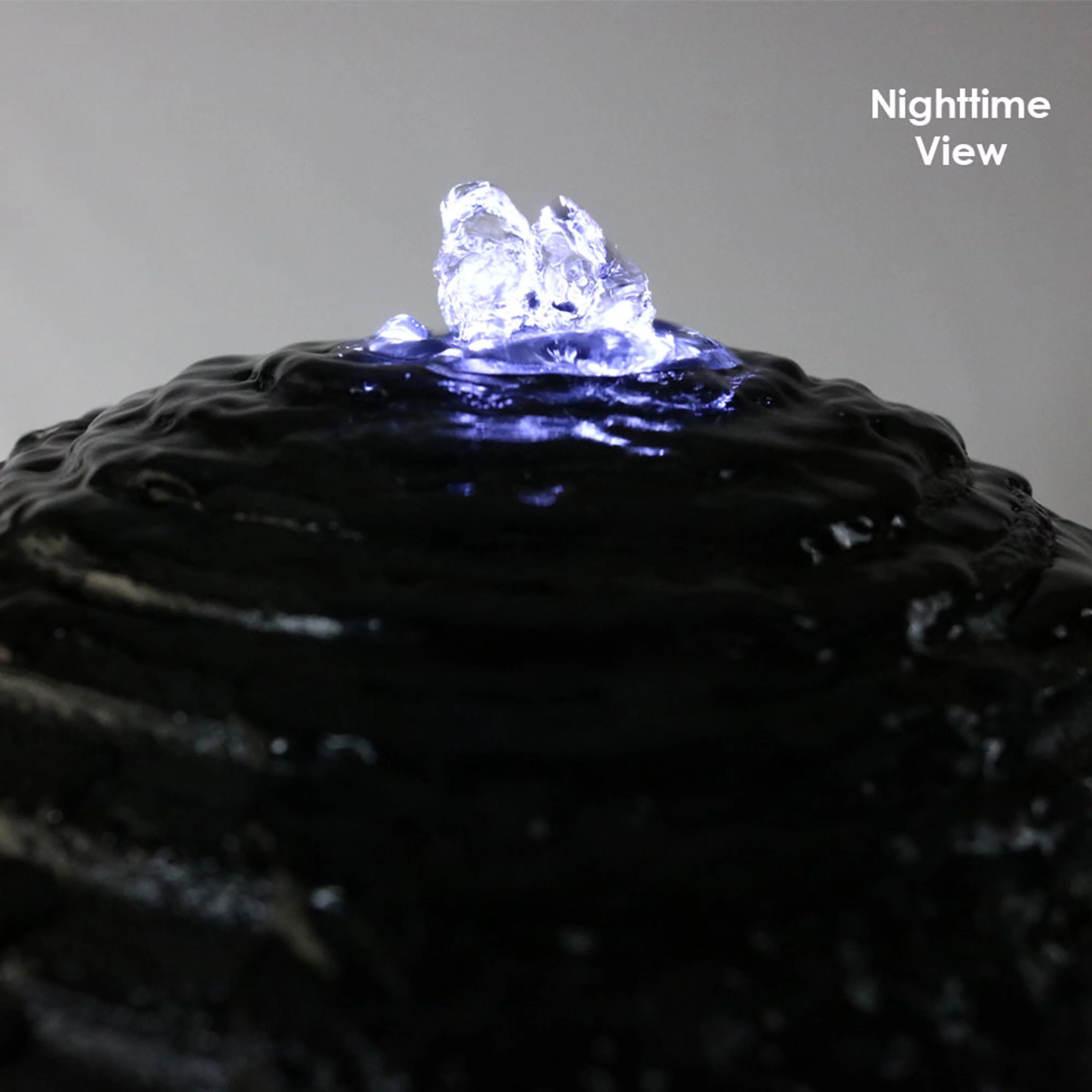 Sunnydaze Pedestal and Ball Solar with Battery Backup Fountain - 31