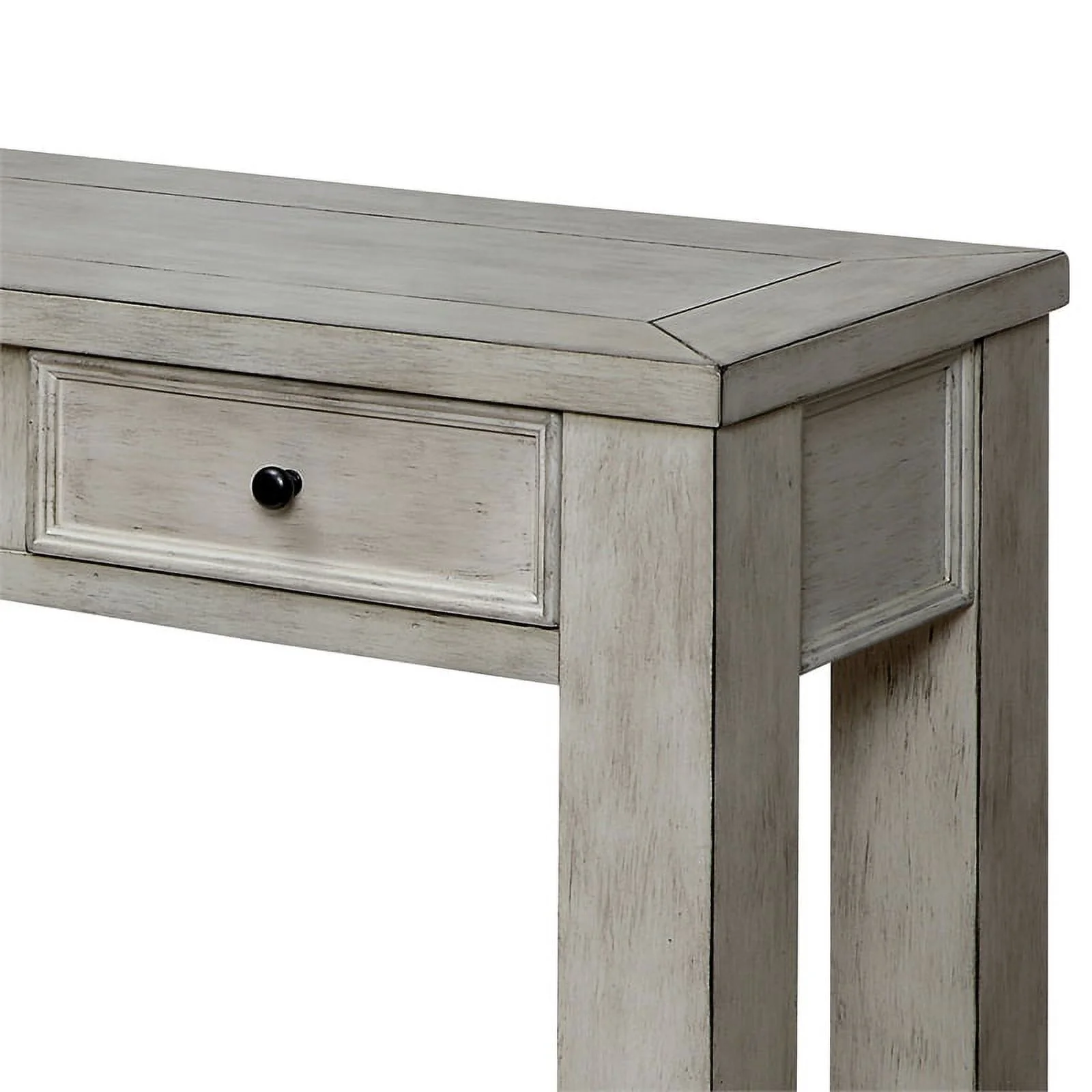 Furniture of America Deston Transitional Wood Console Table in Antique White