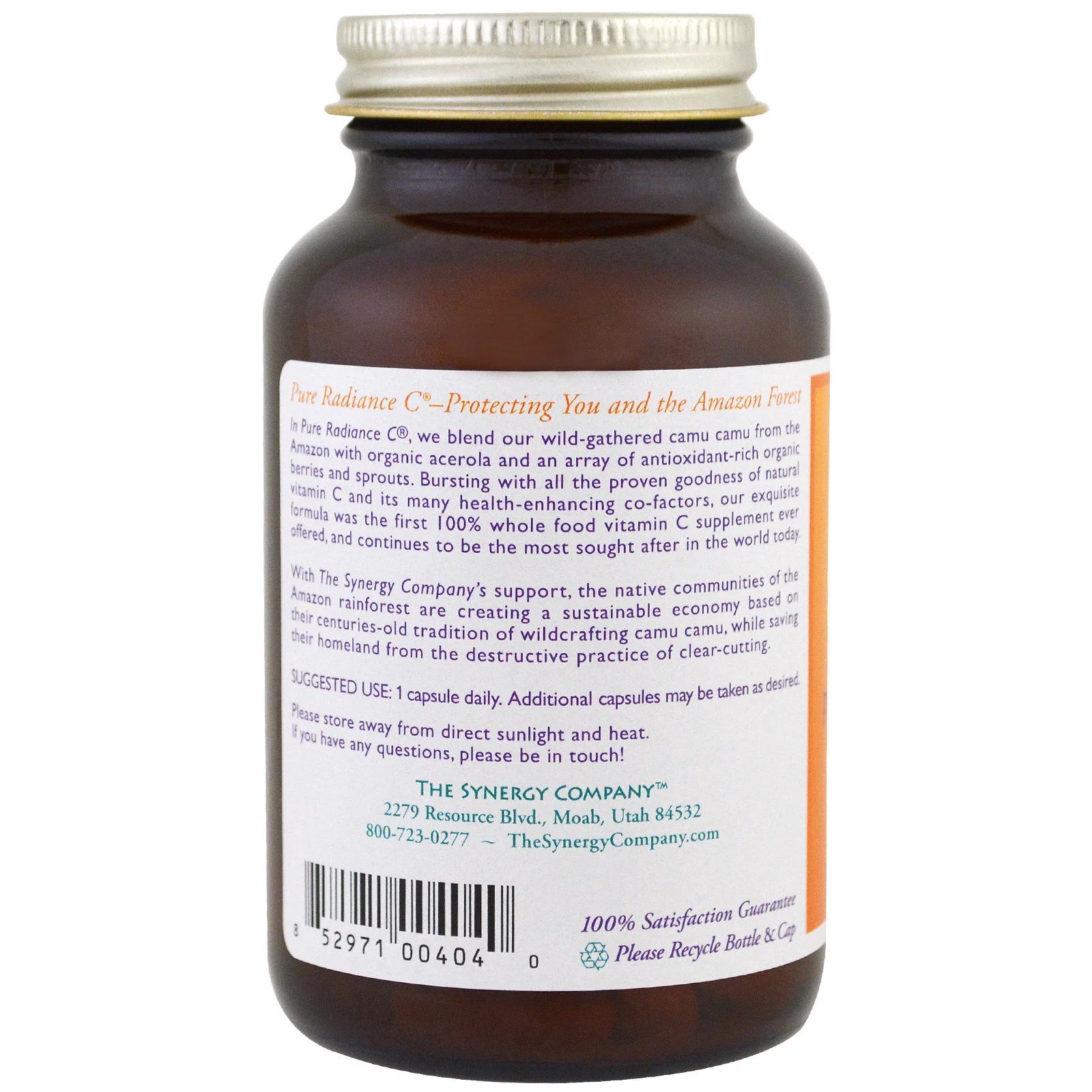 Pure Radiance C 650 mg - 90 Vegetable Capsules by The Synergy Company