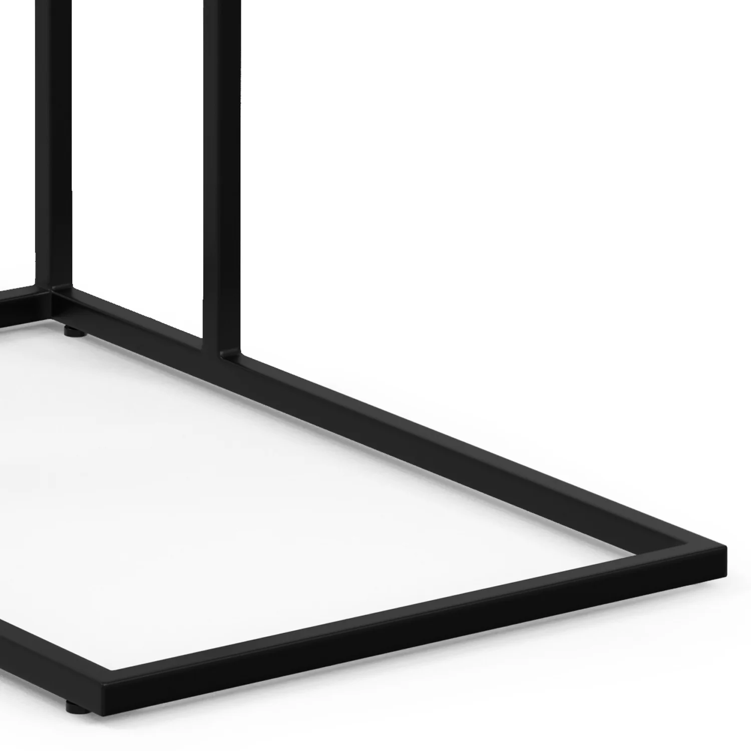 Simpli Home Gallagher SOLID MANGO WOOD and Metal 12 inch Wide Rectangle Industrial C Side Table in Walnut Brown, Fully Assembled