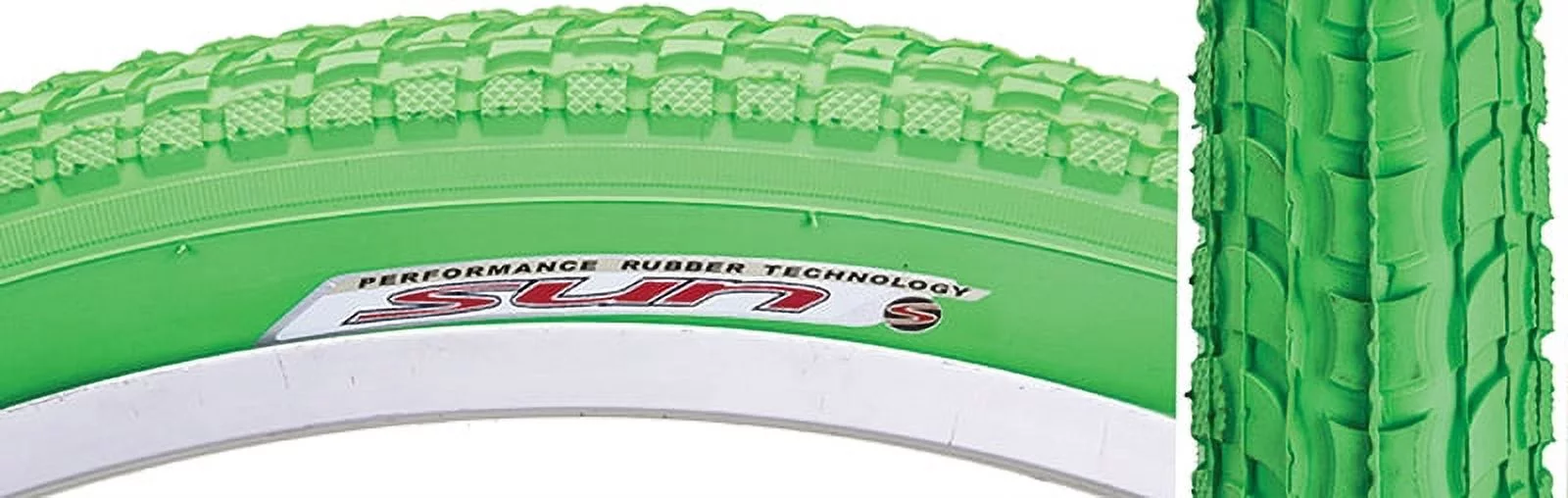 Sunlite Cruiser 927 Tire 26x2.125 Green Cruiser K927 w/ Sun Logo Komfort