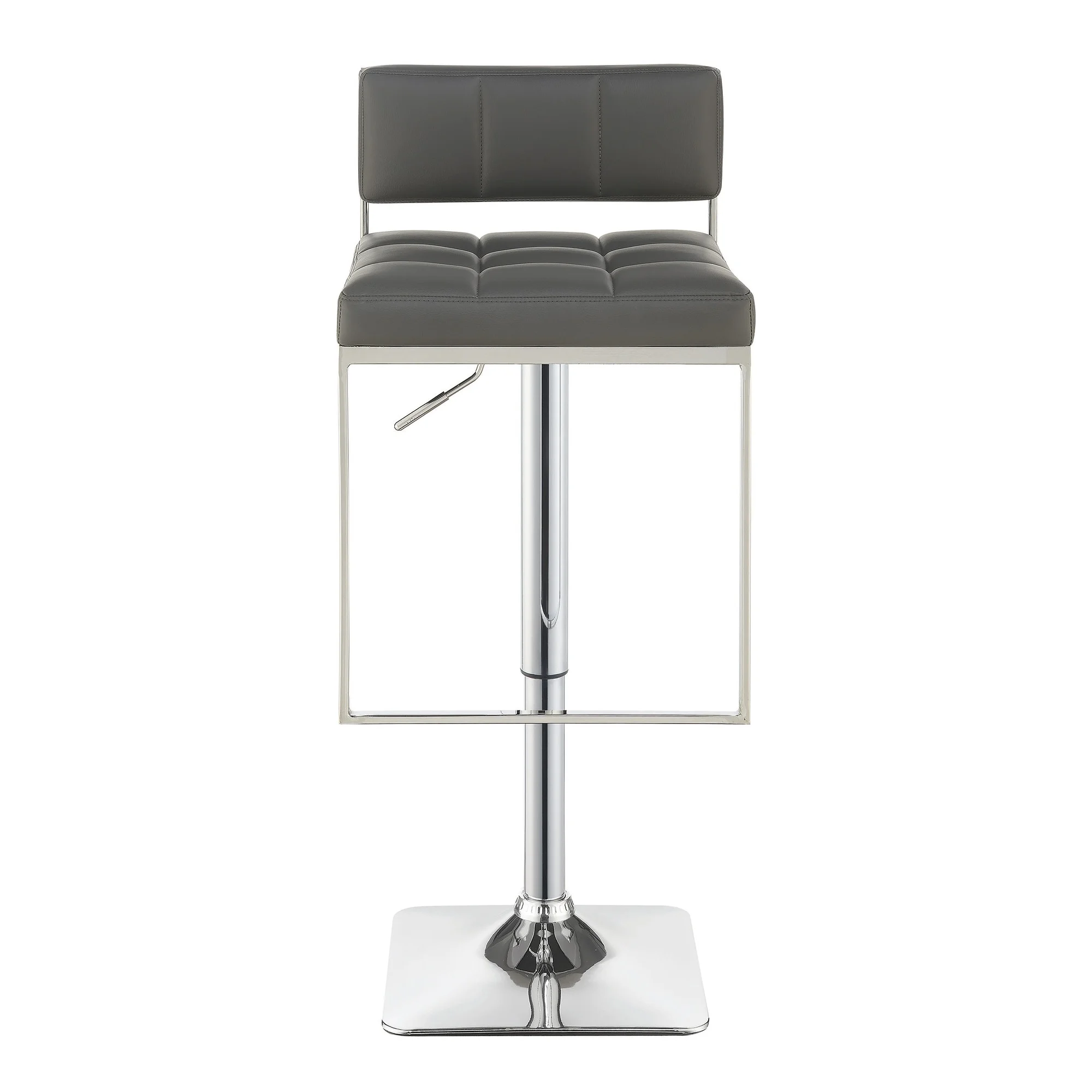 Olivia Chrome Adjustable Bar Stool Black Black Finish, Chrome Finish, Metal Finish