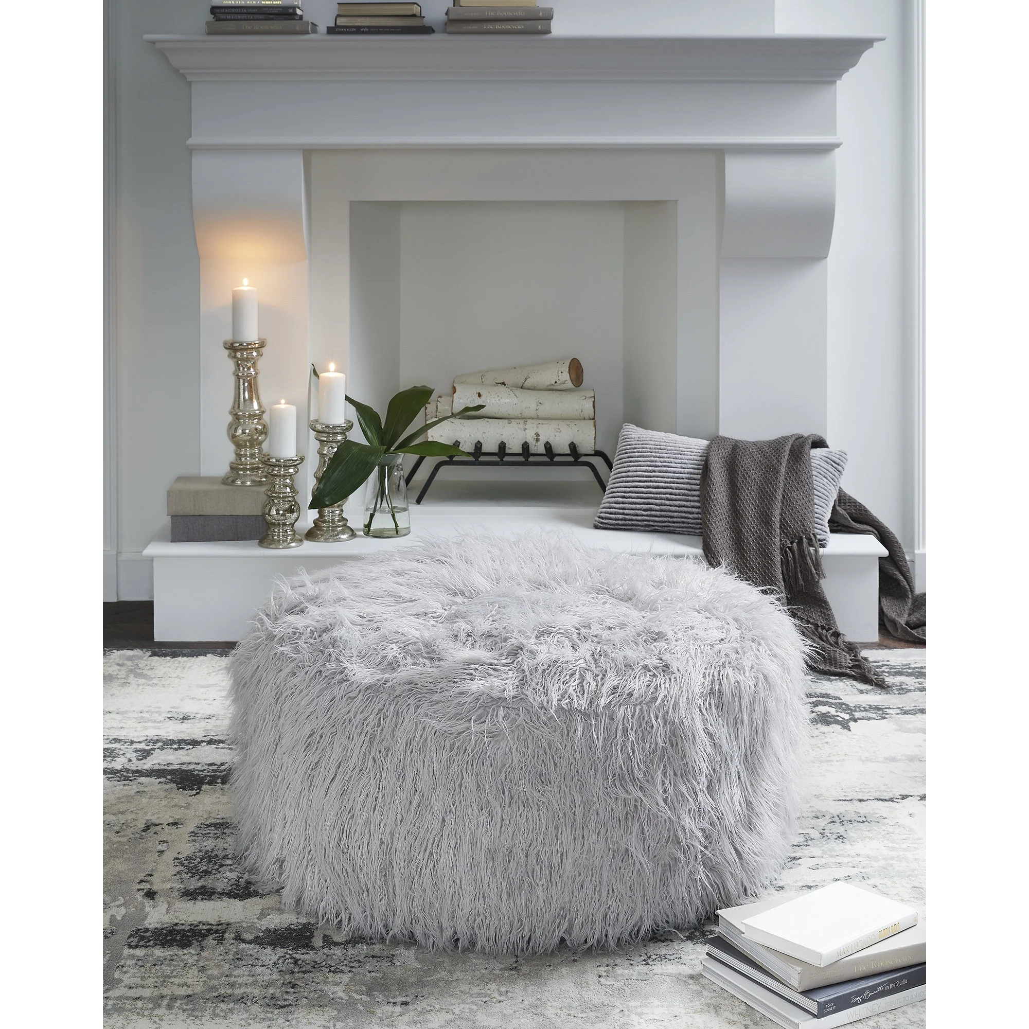 Signature Design by Ashley Casual Galice Oversized Accent Ottoman  Light Gray