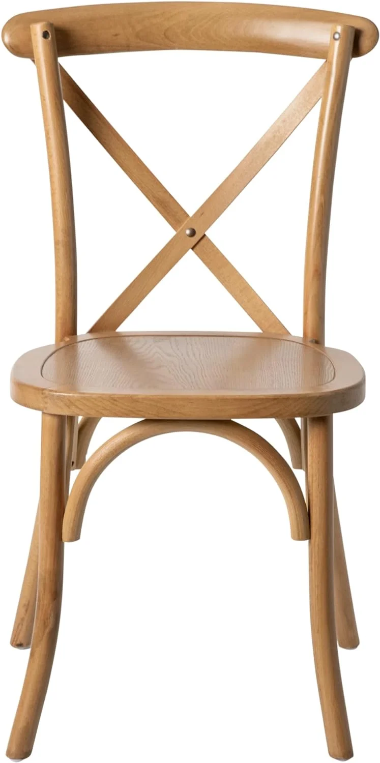Bardstown Bistro Wooden Dining Chair - Light Brown - High X-Back