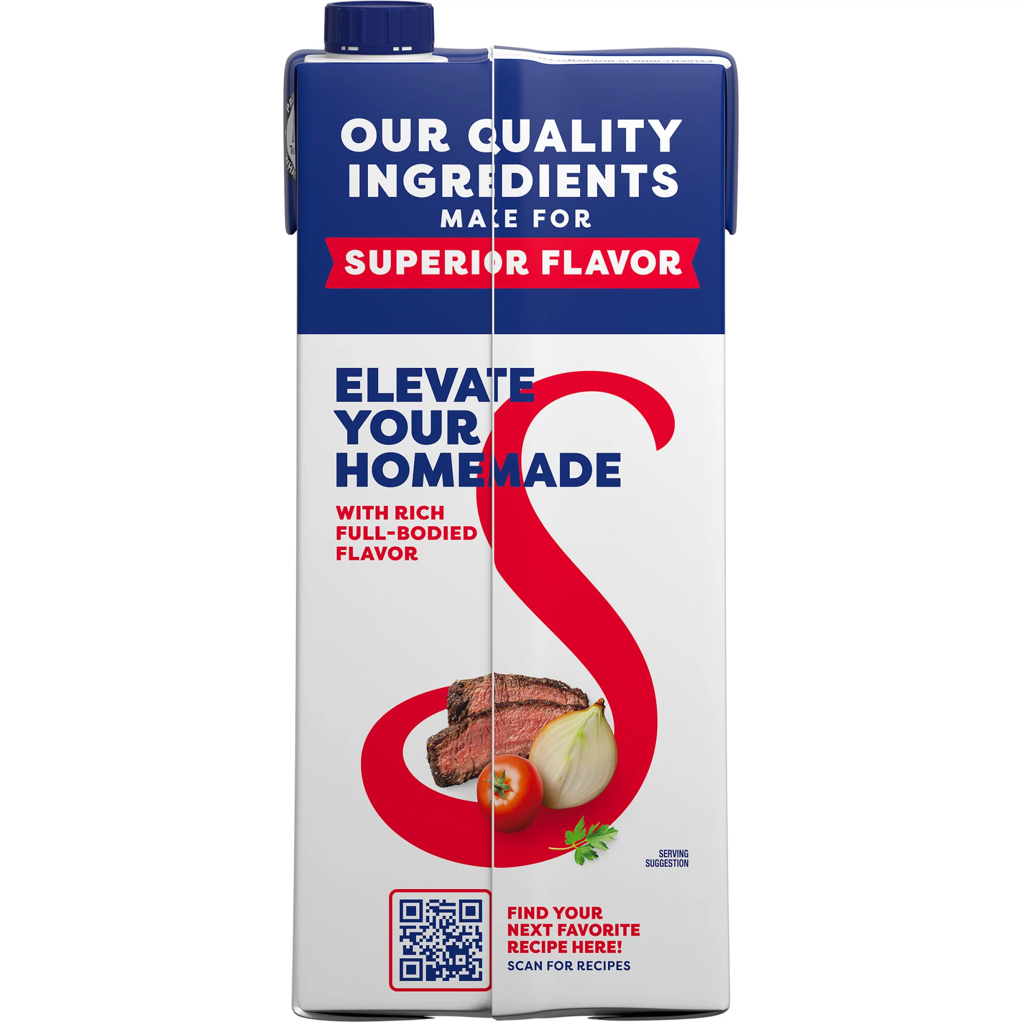 Swanson 100% Natural Unsalted Beef Stock, 32 oz Carton