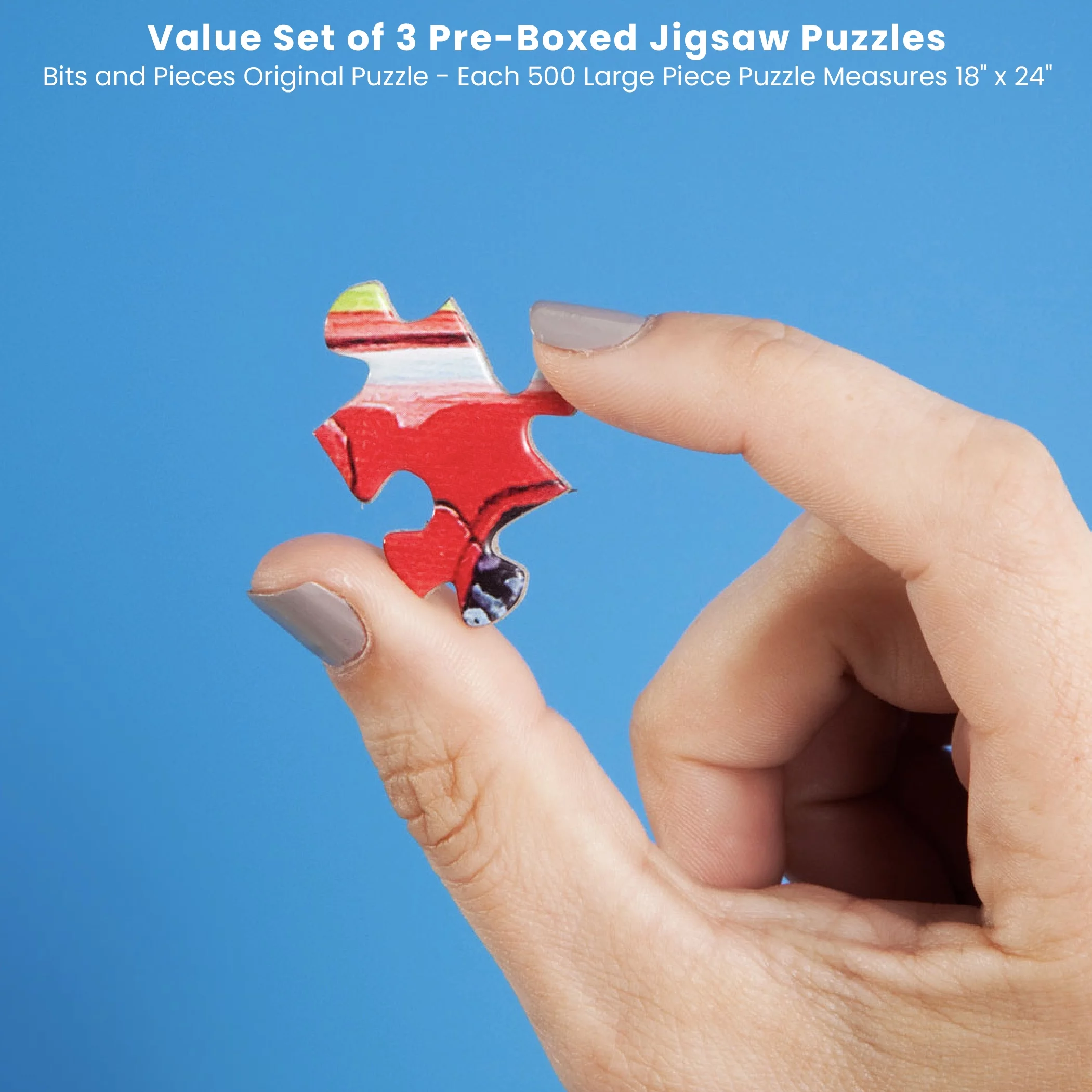 Bits and Pieces Set Of Three (3) 500 Piece Farm Animal Jigsaw Puzzles By Nancy Wernersbach 18