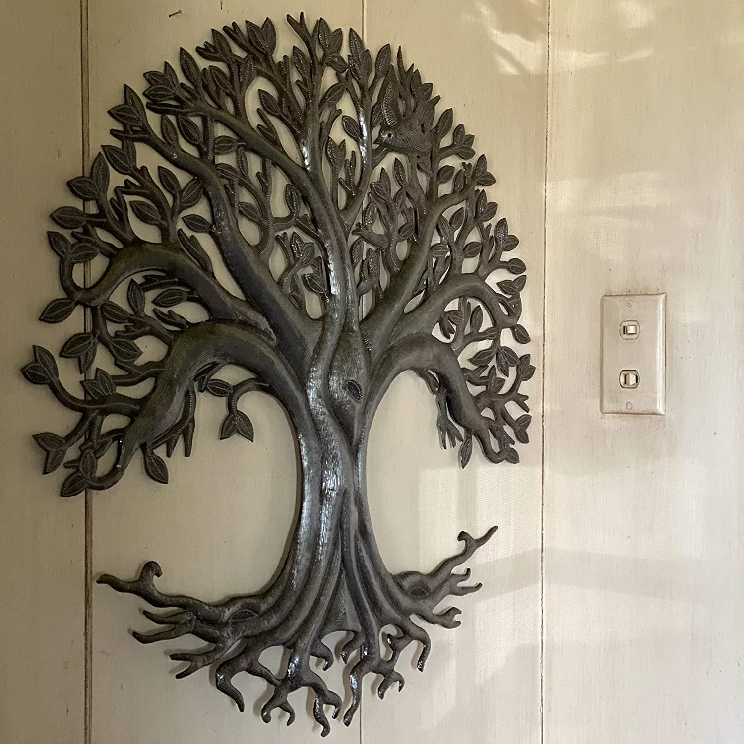 Haitian Recycled Steel Oil Drum, Metal Hanging Wall Art, 23