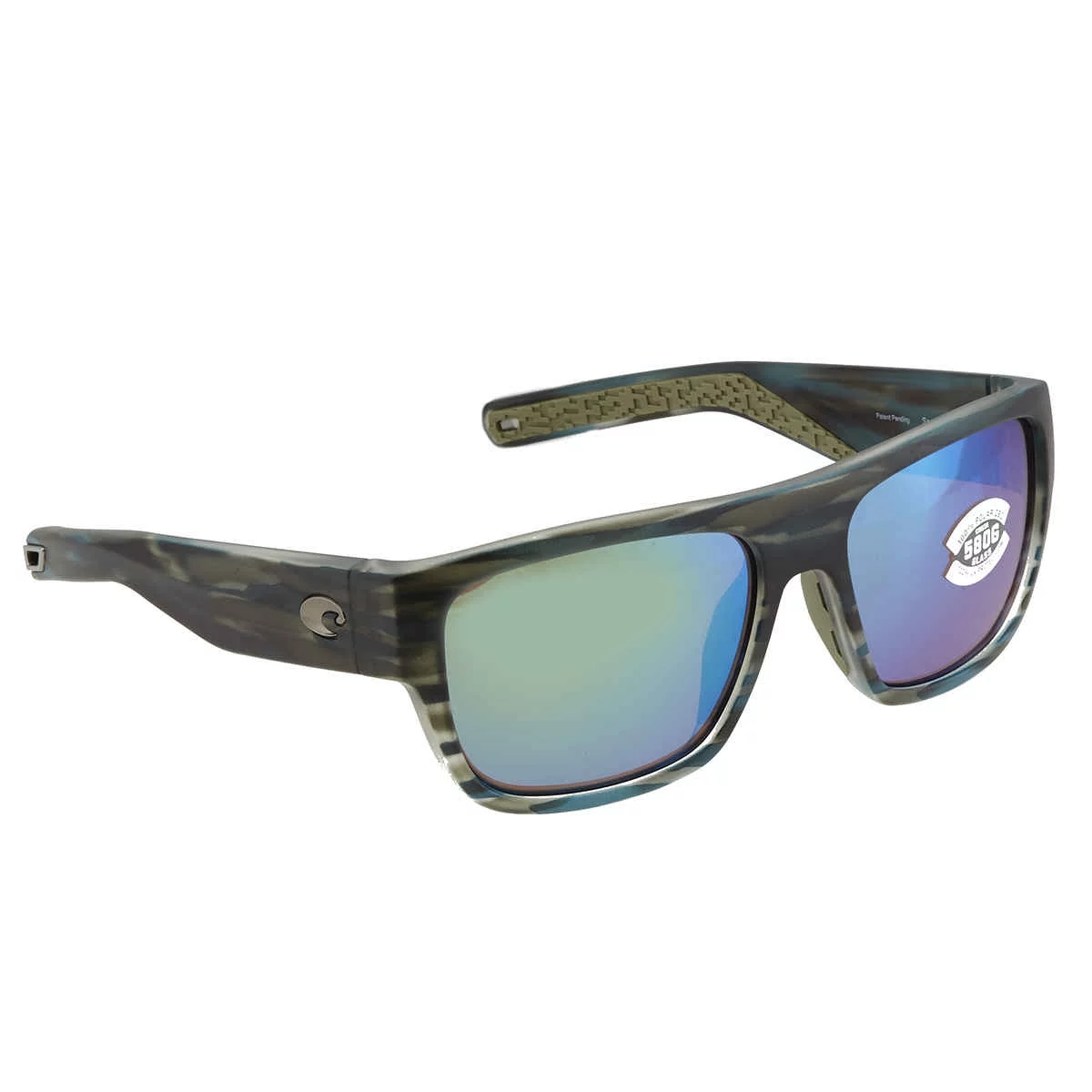 Costa Del Mar Sampan Green Mirror Polarized Glass Men's Sunglasses MH1 253 OGMGLP 58