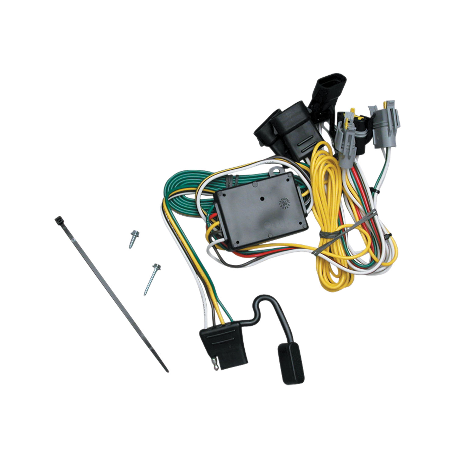 1992-1994 Ford E-250 Econoline Draw-Tite Class 5 Trailer Hitch, 2 Inch Square Receiver, Black w/ Custom Fit Wiring Kit