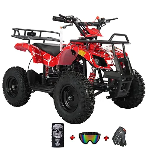 X-Pro Brand New 40cc ATV for kids, Mini Gas Powered ATV-Spider Red