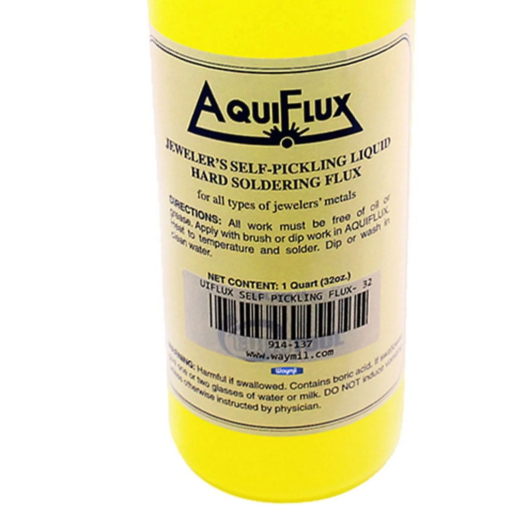 Aquiflux Self Pickling Flux Gold Silver Jewelry Hard Soldering 32 Oz (Quart)