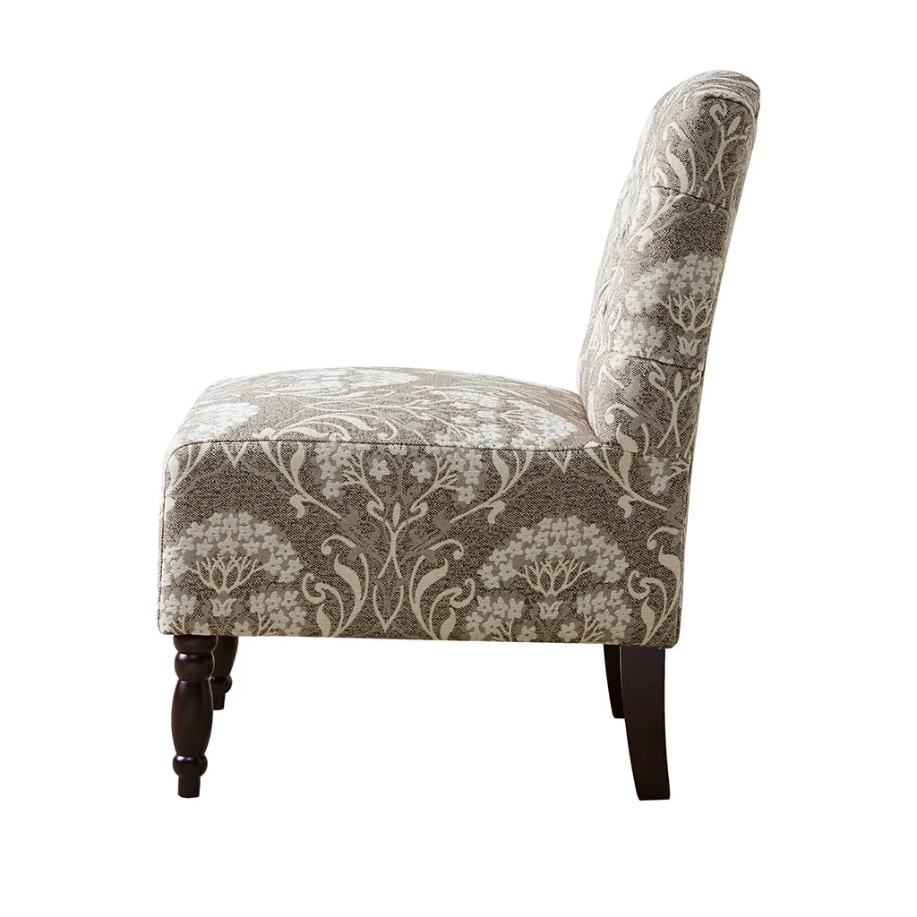 Gracie Mills Glenda Elegant Tufted Armless Accent Chair - GRACE-3935