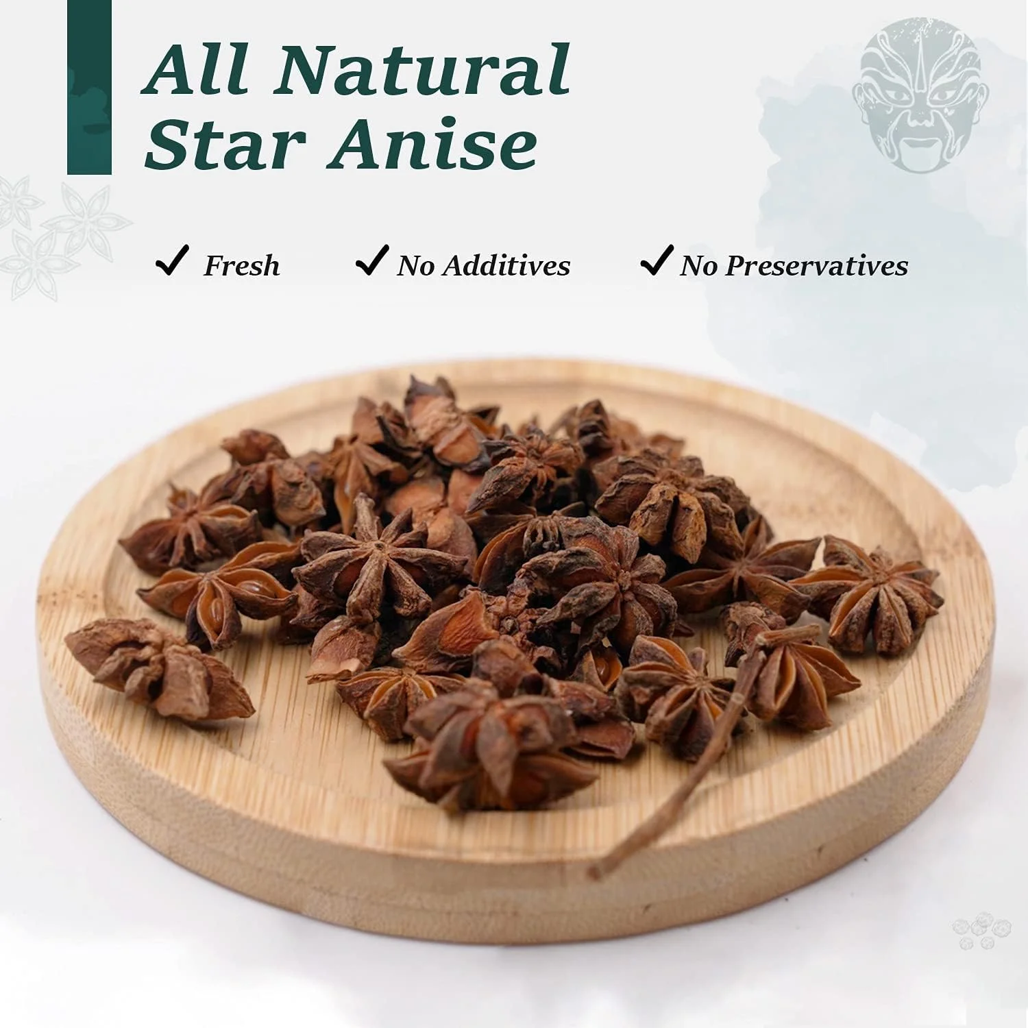 Soeos Star Anise Seeds 6oz (170g), Non-GMO Verified, Great for Baking and Tea, Anis Estrella, Whole Chinese Star Anise Pods, Dried Anise Star Spice, Chinese Star Anise, Star Anise Bulk, Anise Star.