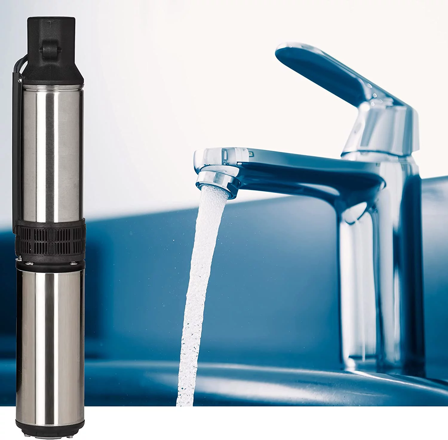 Red Lion 14942401 Submersible Deep Well Pump, 1/2 Hp, 2 Wire, 110 Volt