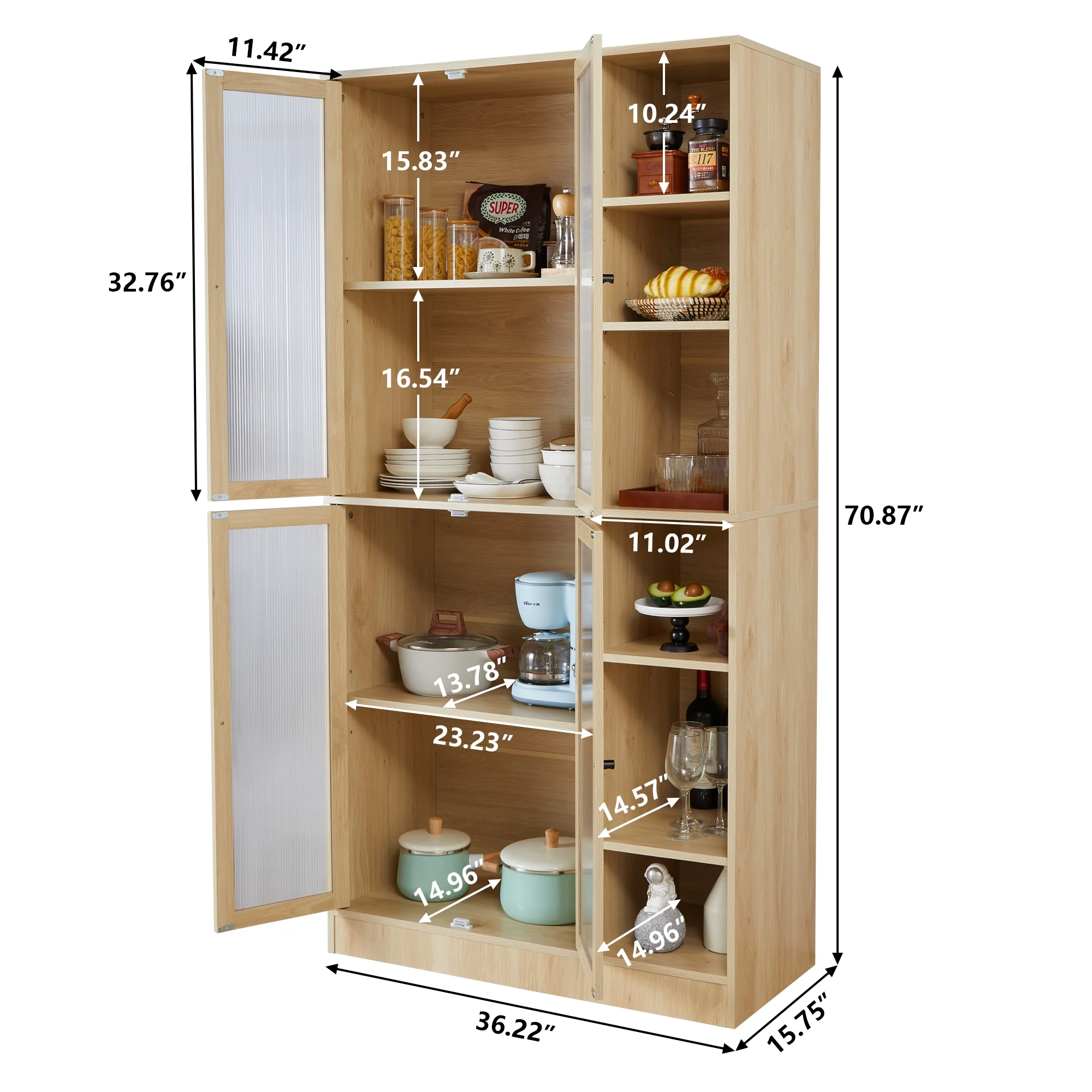 CoSoTower Kitchen Storage Cabinet, 71