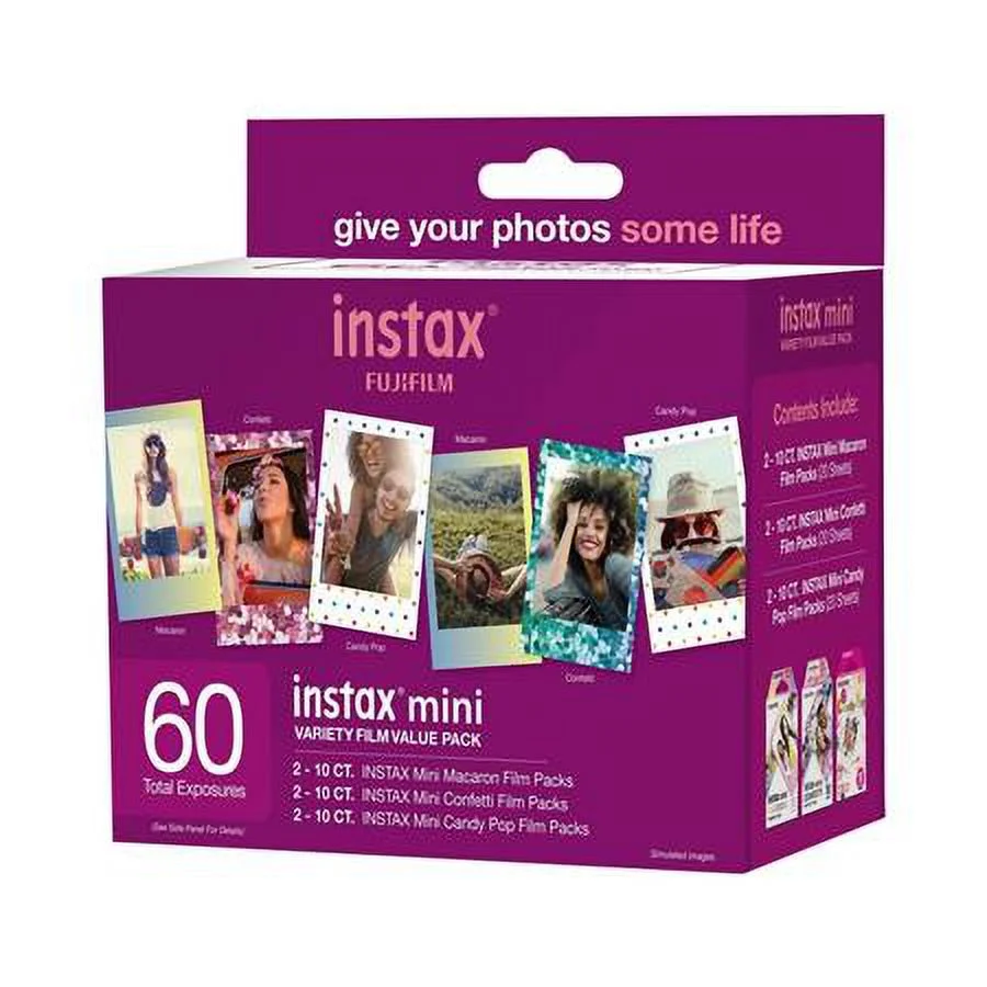 Fujifilm Instax Mini Variety Film Value Pack 60 Count