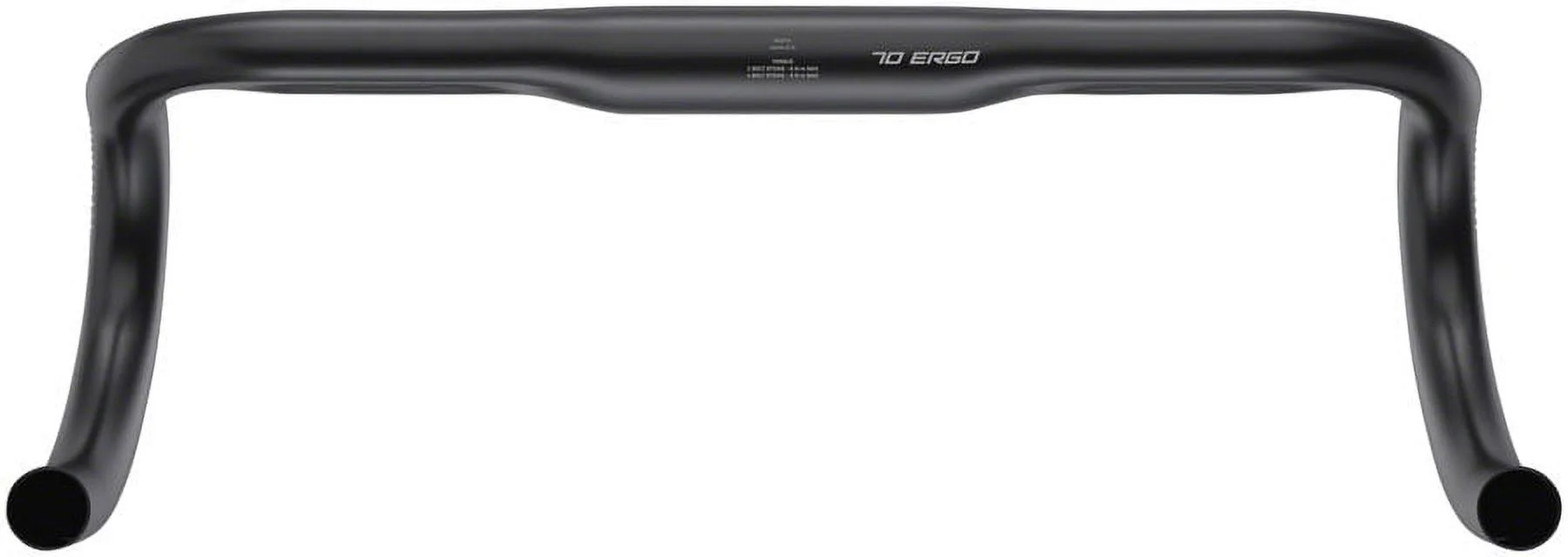 Zipp Service Course 70 Ergo Drop Handlebar 31.8mm 38cm Bead Blast Black Aluminum