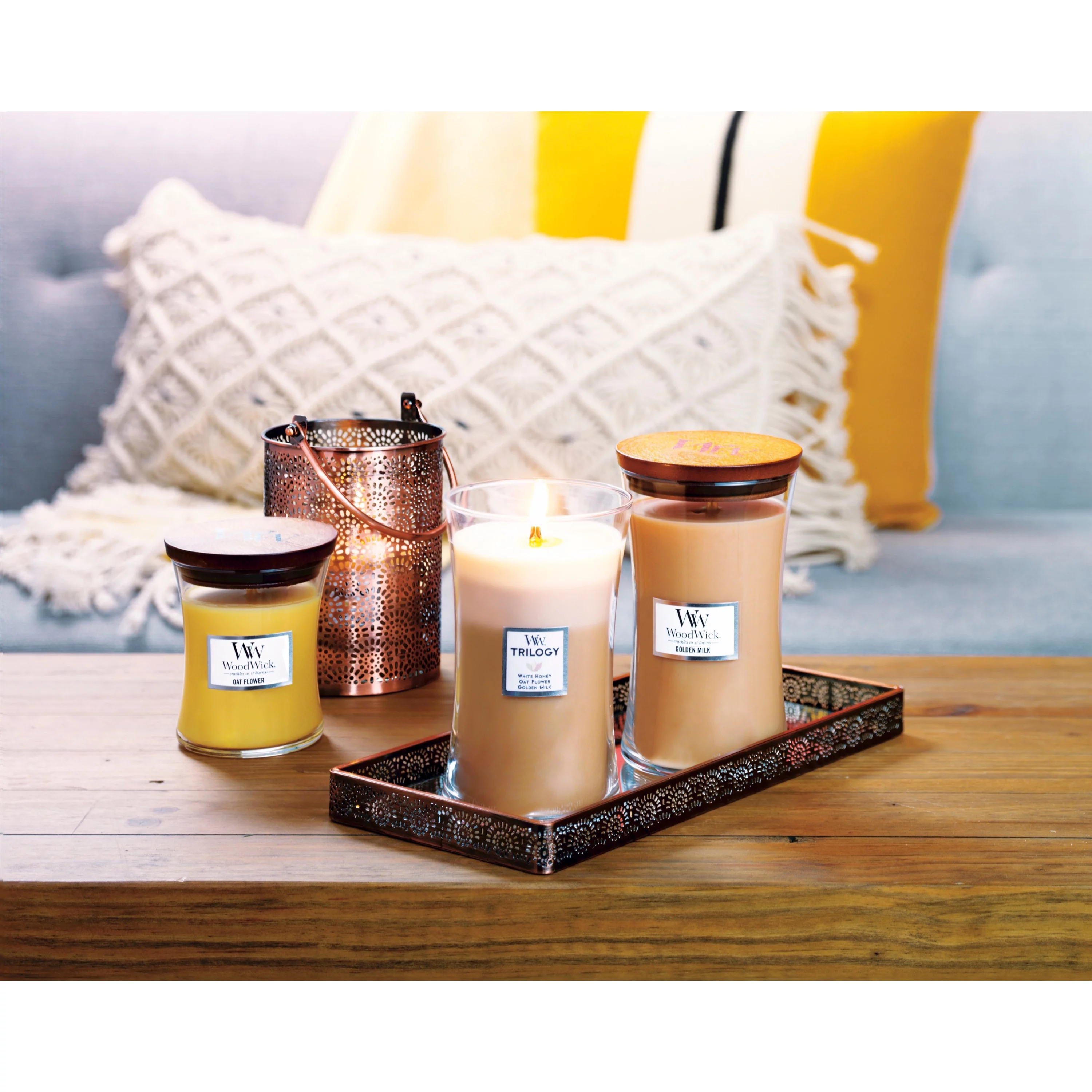 WoodWick® Golden Treats Trilogy Large Hourglass Candle