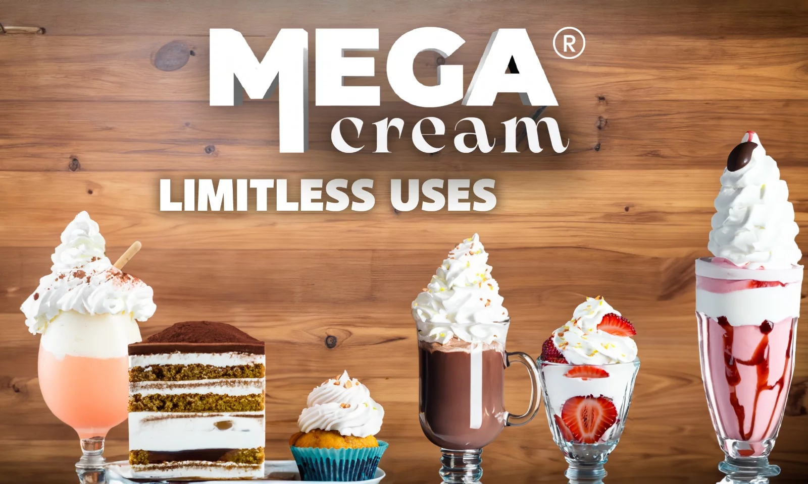 MEGA CREAM- VANILLA Whipped Cream Chargers, 24 Cartridges.