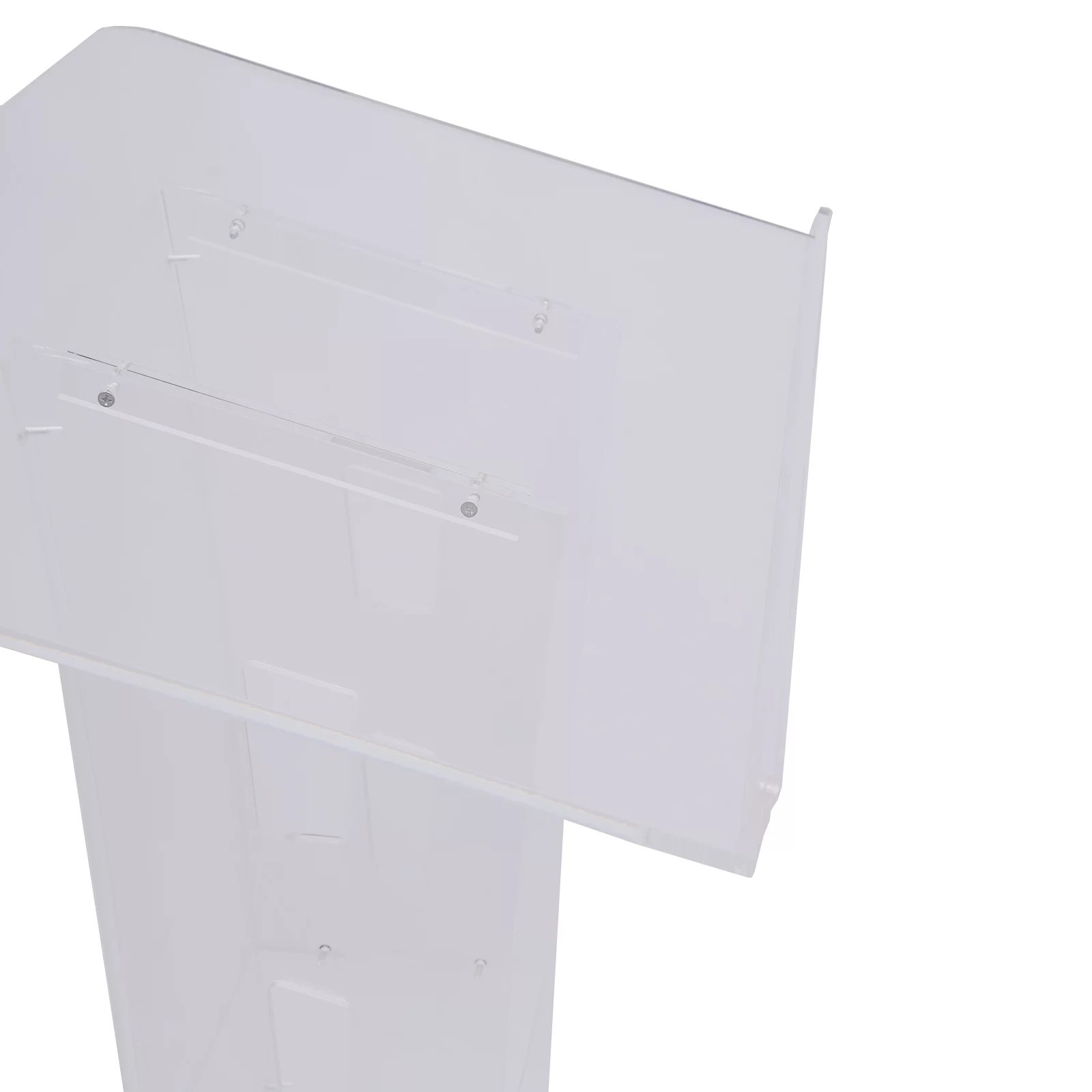YIYIBYUS Conference Pulpit Acrylic Podium Clear Church Lectern Office School Transparent Podium
