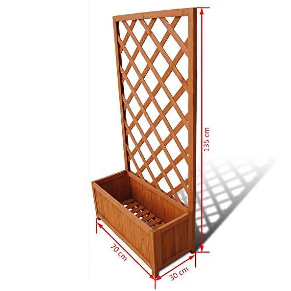 Tidyard Trellis Planter with Weather-Resistant for Outdoor Garden, Patio, Backyard Herbs/Tomatoes/Beans/peas 2' 4