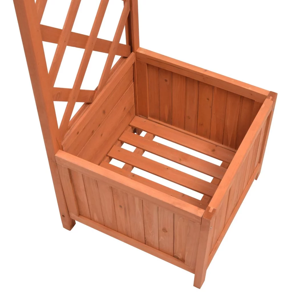 Trellis Rose Arch with Planters 70.9