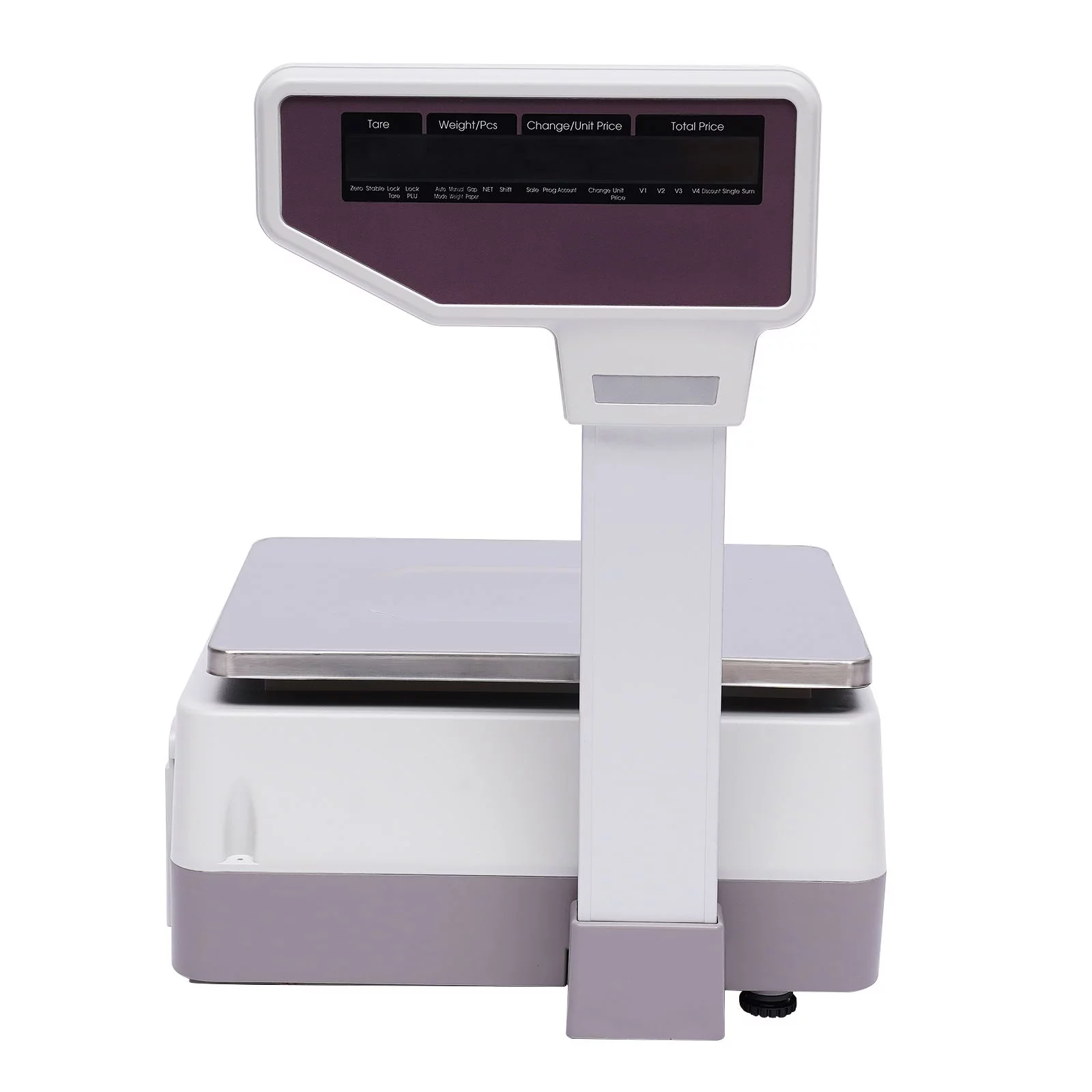 Wuzstar Digital Weight Price Scale Commercial Accurate Food Meat Fruit Weight Scale with Thermal Label Printer 66LB/30KG