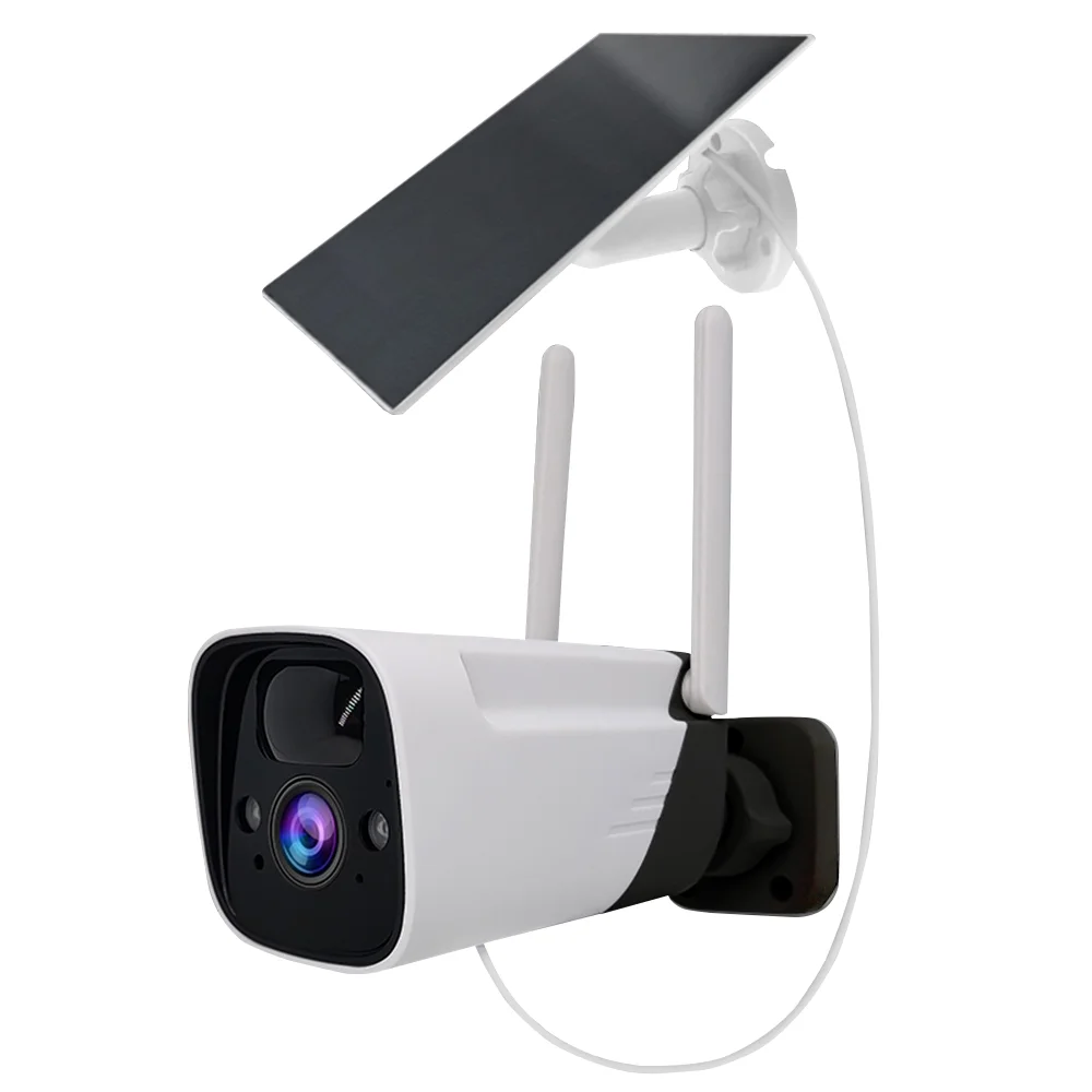 Dazzduo Security Camera, Solar Vision Security 1080 P Home Detection Battery Indoor , Wireless 2 -Way Batteries Night 2 1 2 MP WiFi Audio IP 66 Waterproof 3 pcs Outdoor Camera Motion with Surveillance