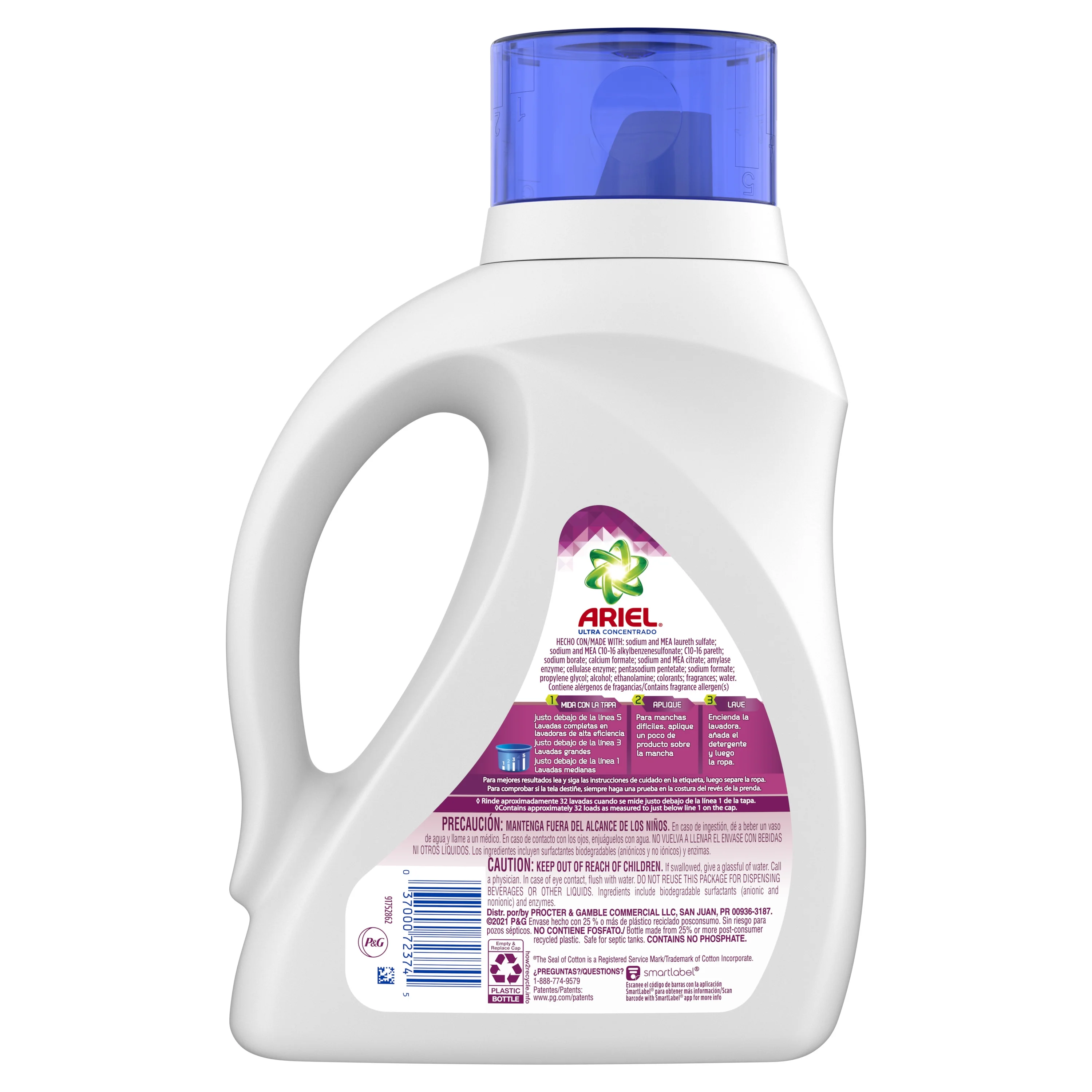 Ariel Ultra Concentrated Liquid Laundry Detergent, Color & Style, 46 oz, 32 Loads