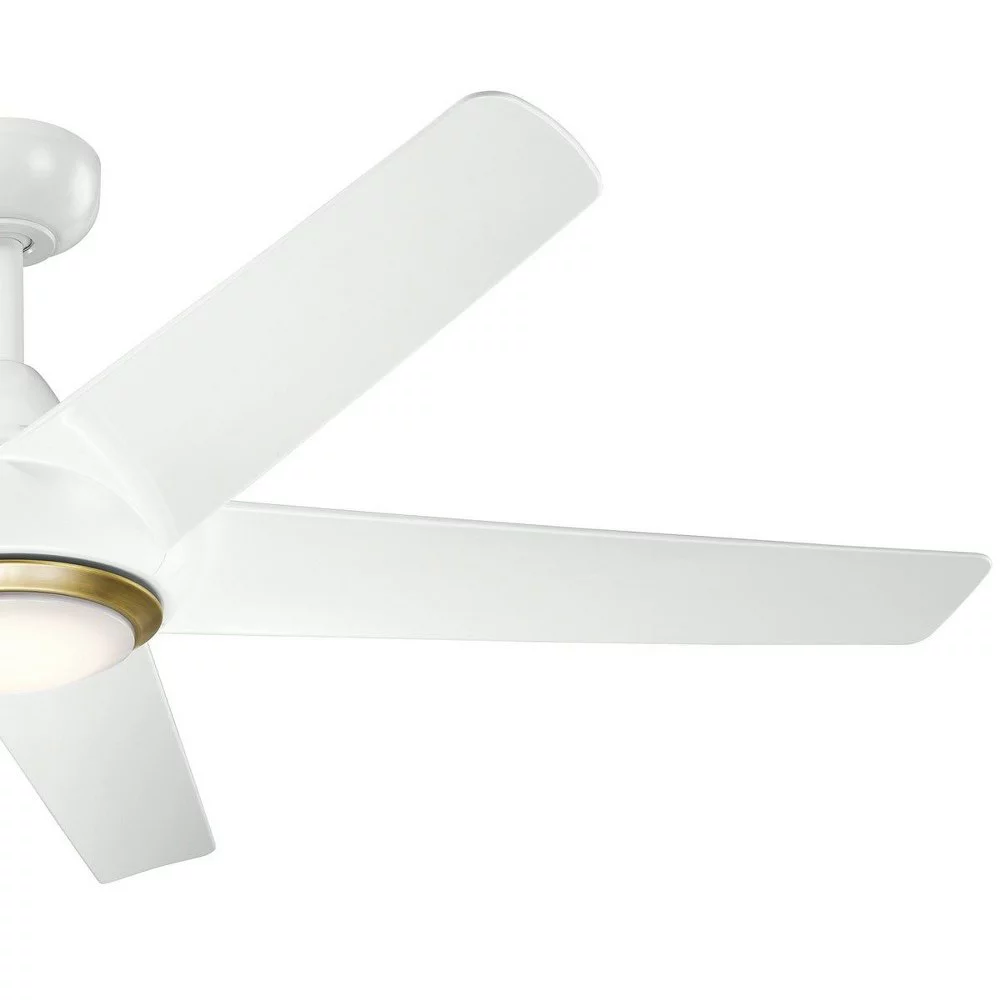 Ceiling Fan with Light Kit with Transitional Inspirations 13.5 inches Tall By 52 inches Wide-Brushed Nickel Finish Bailey Street Home 147-Bel-4402460