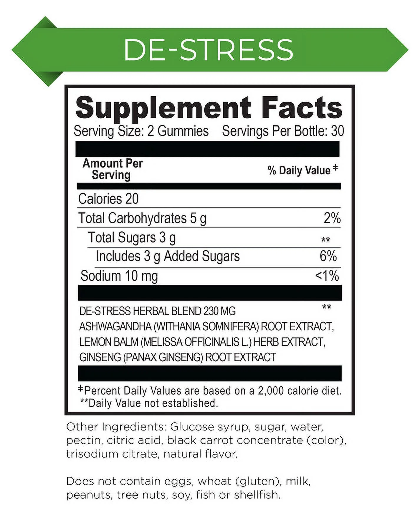 Kelz Ashwagandha De-Stress Supplement (Strawberry Flavor) 60 Gummies
